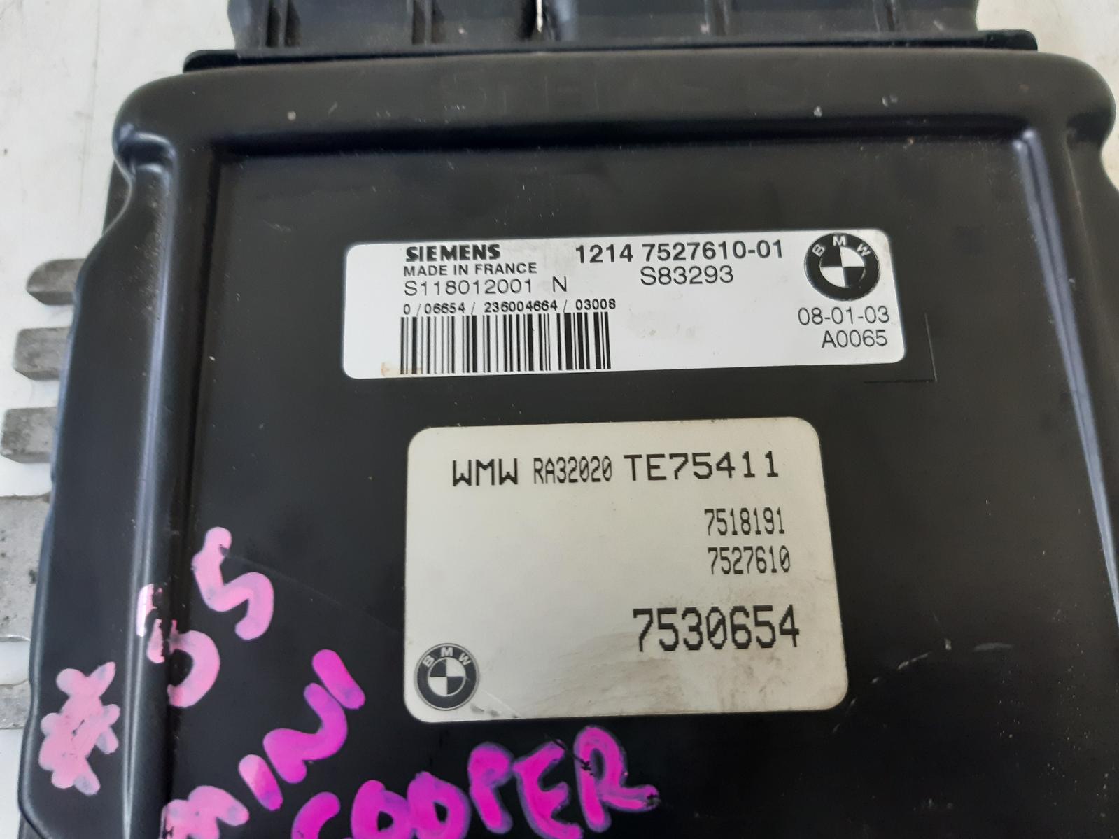 2003 MINI COOPER Ecu Contact us for Photo