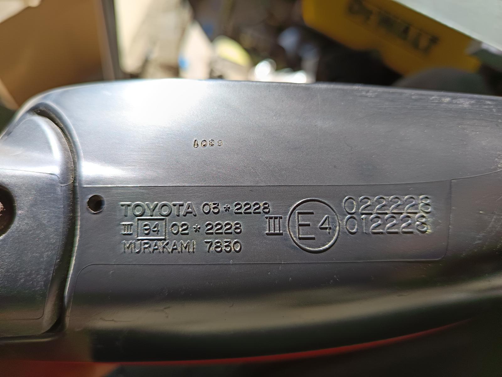 2004 TOYOTA RAUM (NZ ONLY) Right Door Mirror Contact us for Photo