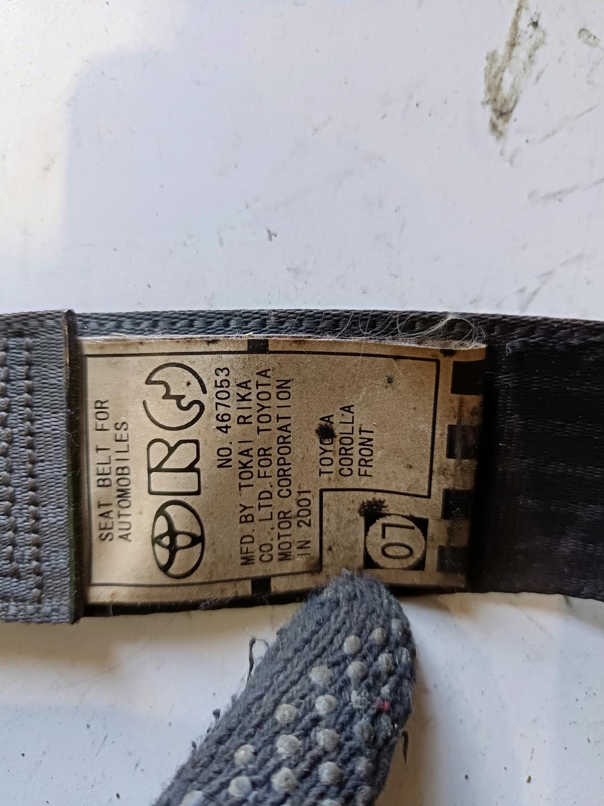 2002 TOYOTA COROLLA Seatbelt/Stalk Contact us for Photo