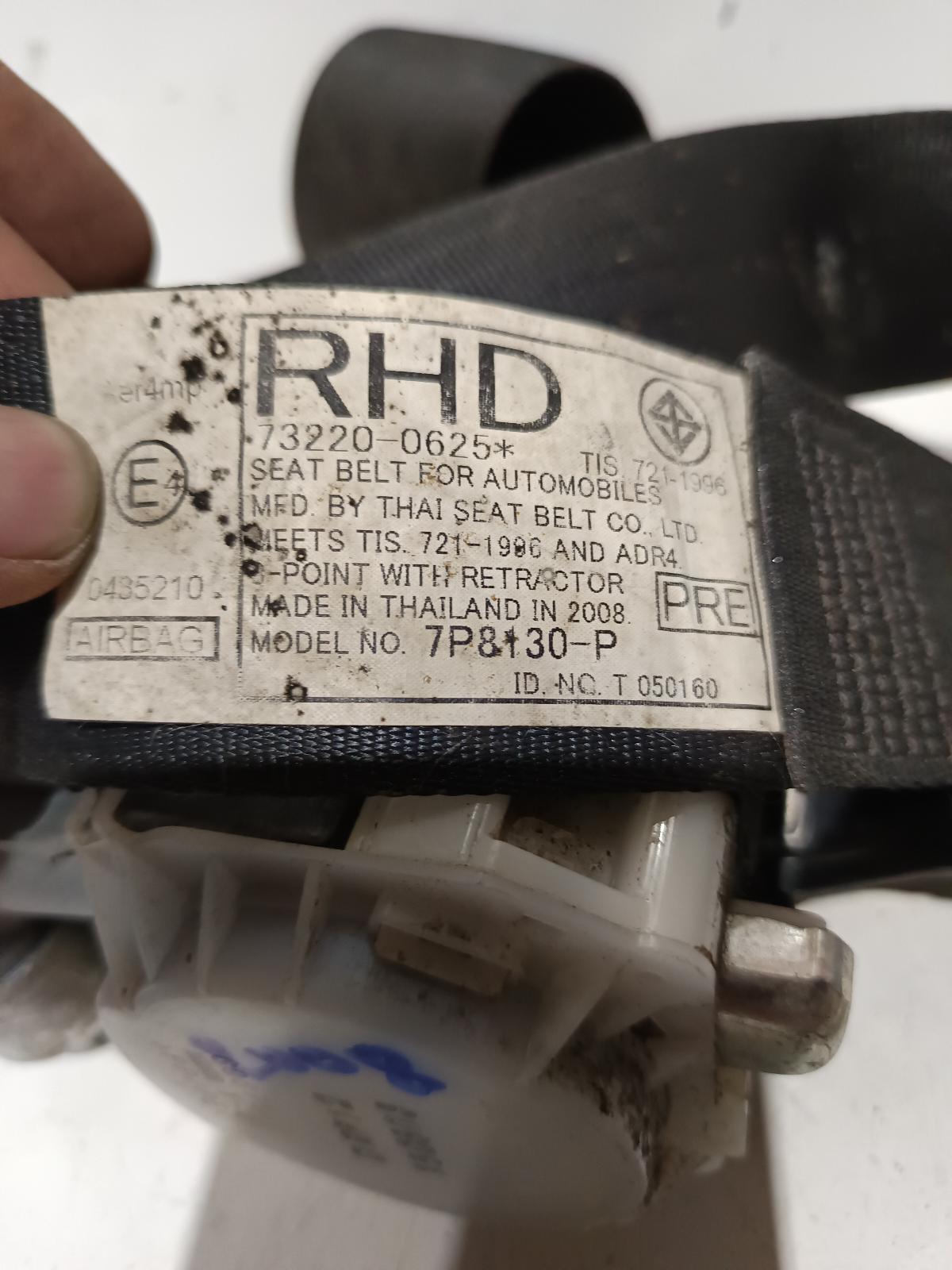 2008 TOYOTA CAMRY Seatbelt/Stalk Contact us for Photo