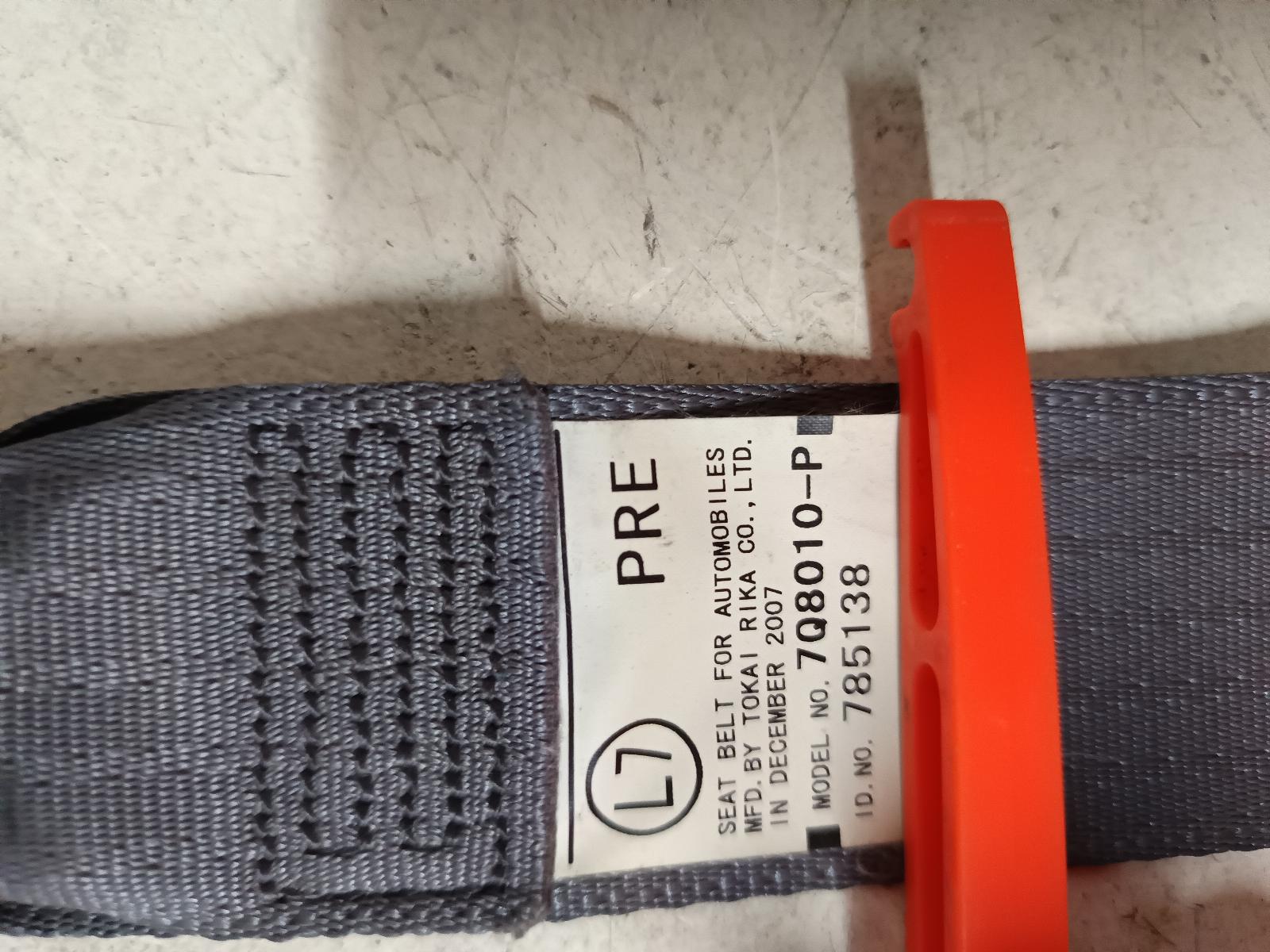 2007 TOYOTA COROLLA Seatbelt/Stalk Contact us for Photo
