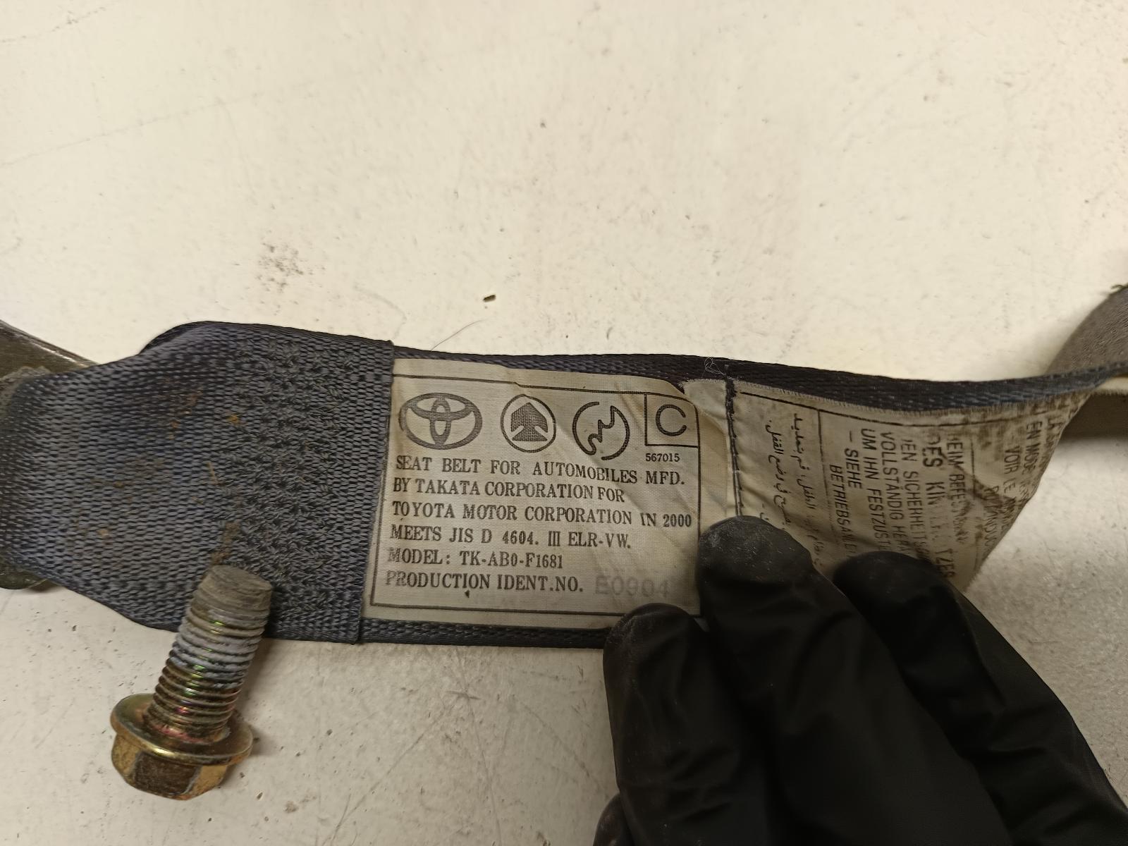 2002 TOYOTA COROLLA Seatbelt/Stalk Contact us for Photo