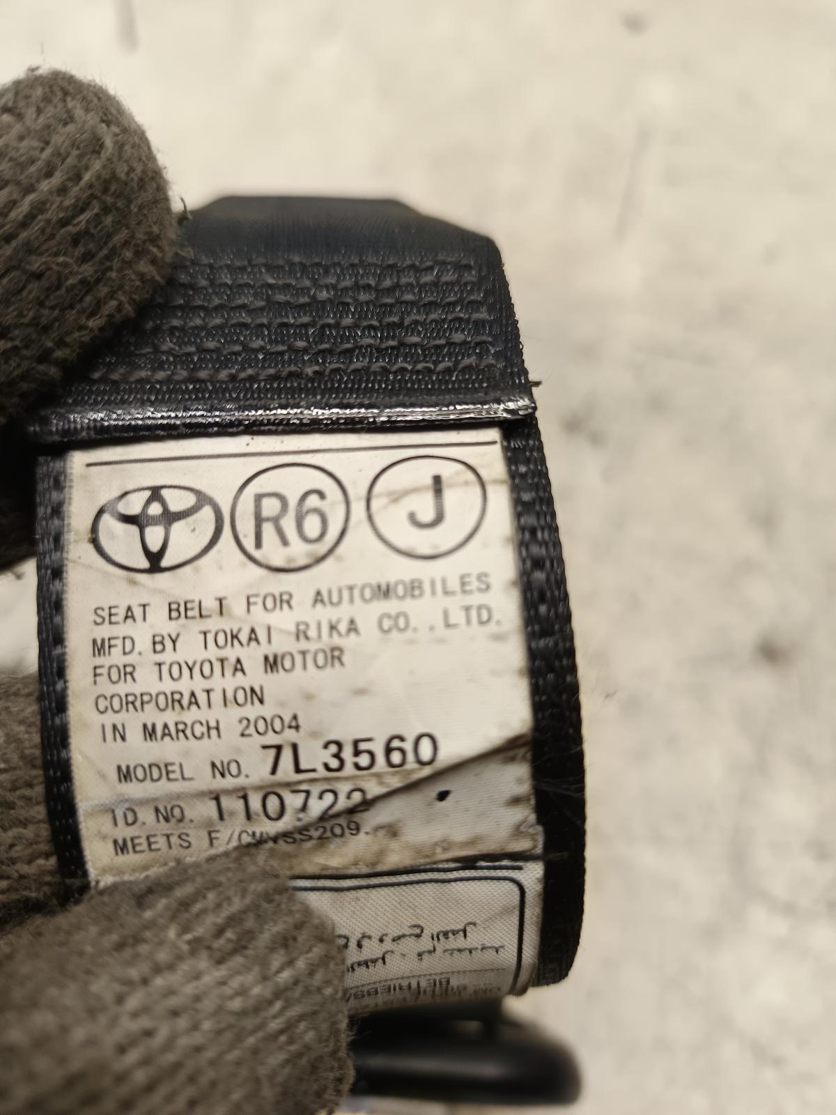 2003 TOYOTA COROLLA Seatbelt/Stalk Contact us for Photo