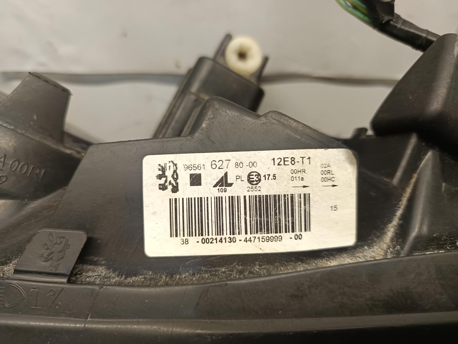 2009 PEUGEOT 308 Left Headlamp Contact us for Photo