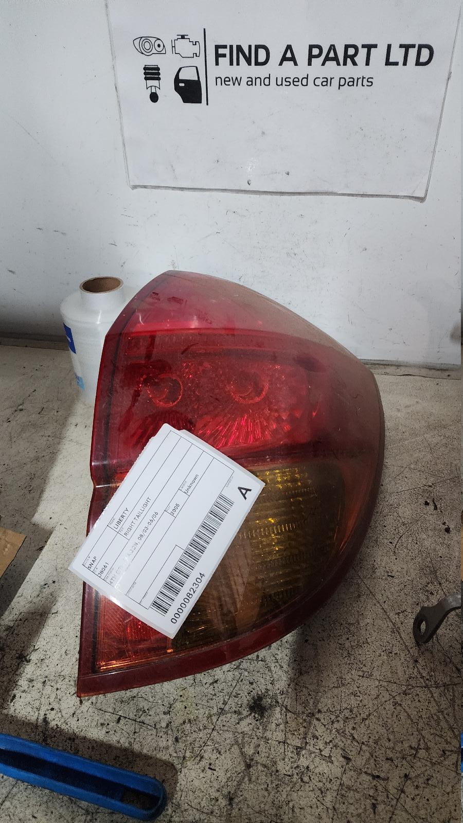 View Auto part Right Taillight SUBARU LIBERTY 2005