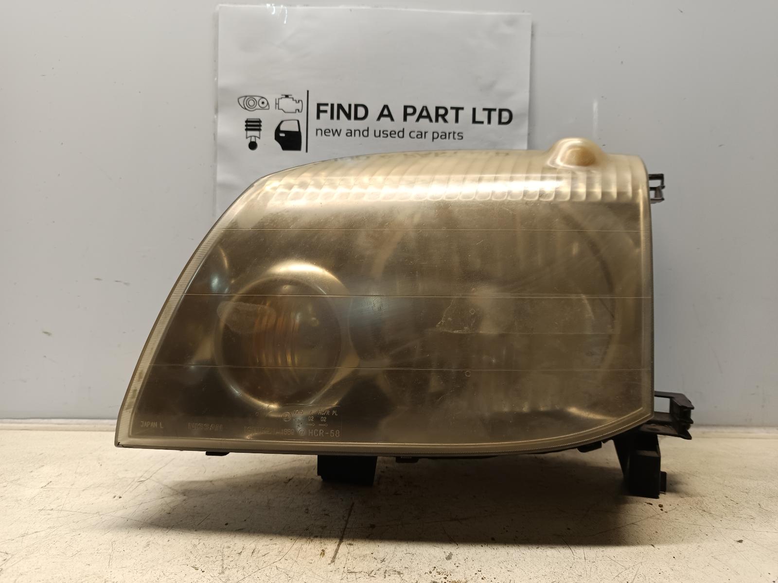 View Auto part Left Headlamp NISSAN XTRAIL 2001