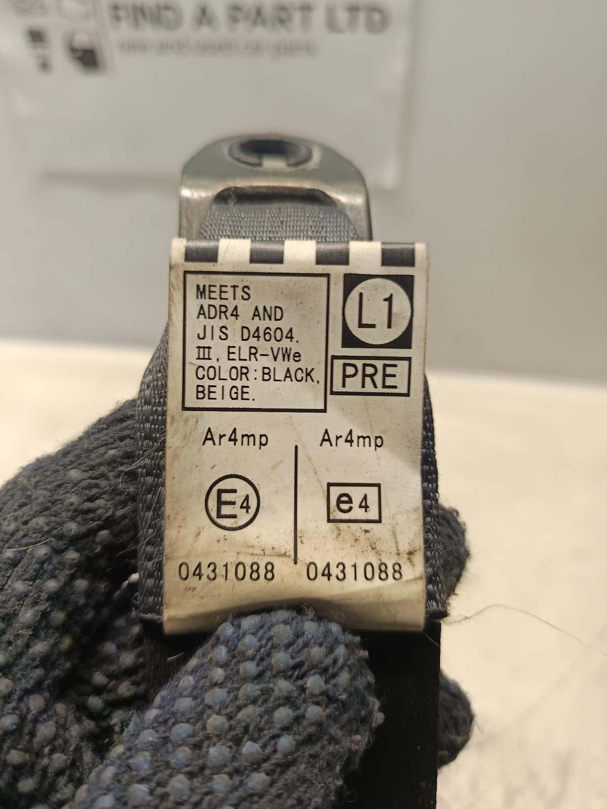 2002 TOYOTA COROLLA Seatbelt/Stalk Contact us for Photo