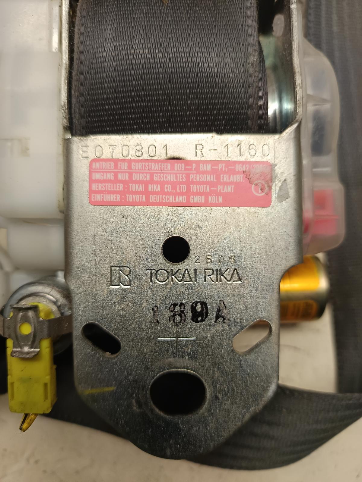 2002 TOYOTA COROLLA Seatbelt/Stalk Contact us for Photo