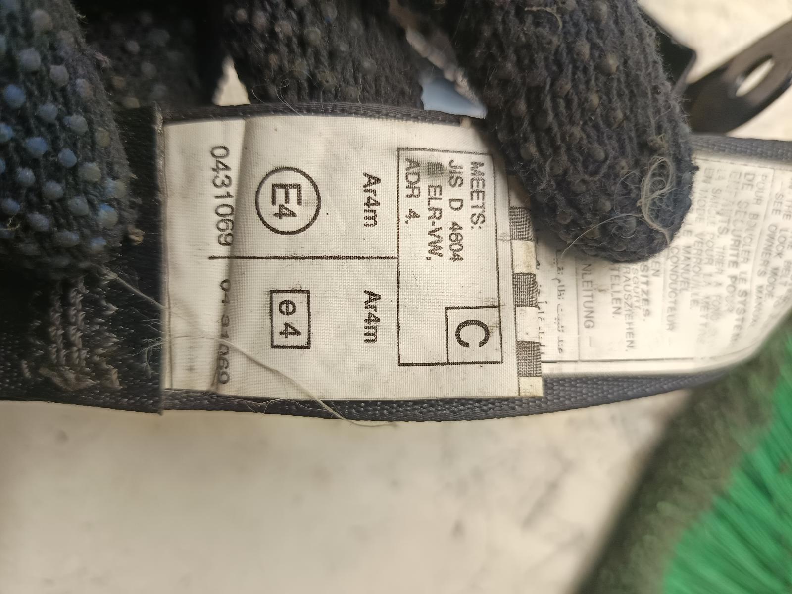 2002 TOYOTA COROLLA Seatbelt/Stalk Contact us for Photo