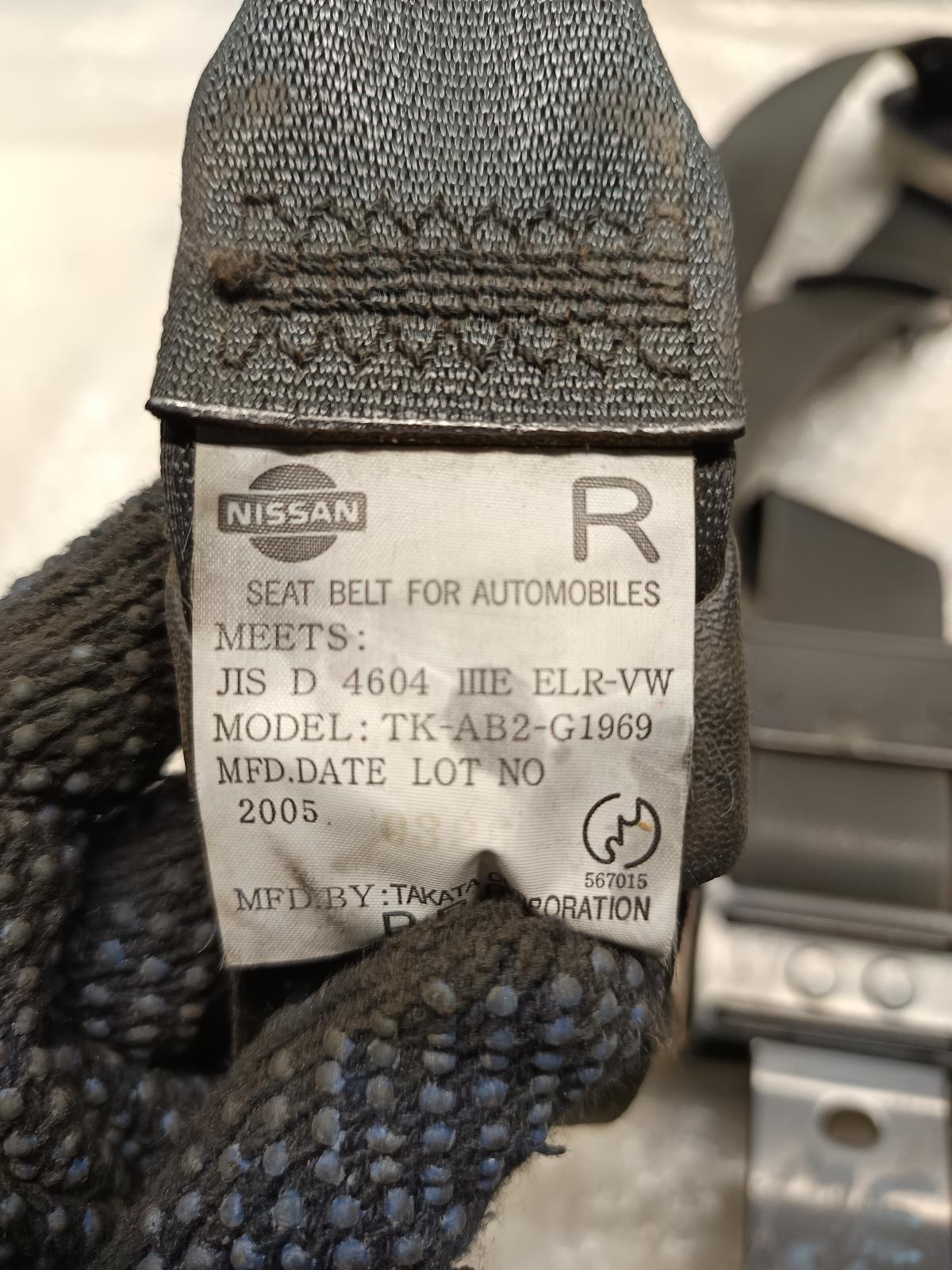 2005 NISSAN ELGRAND Seatbelt/Stalk Contact us for Photo