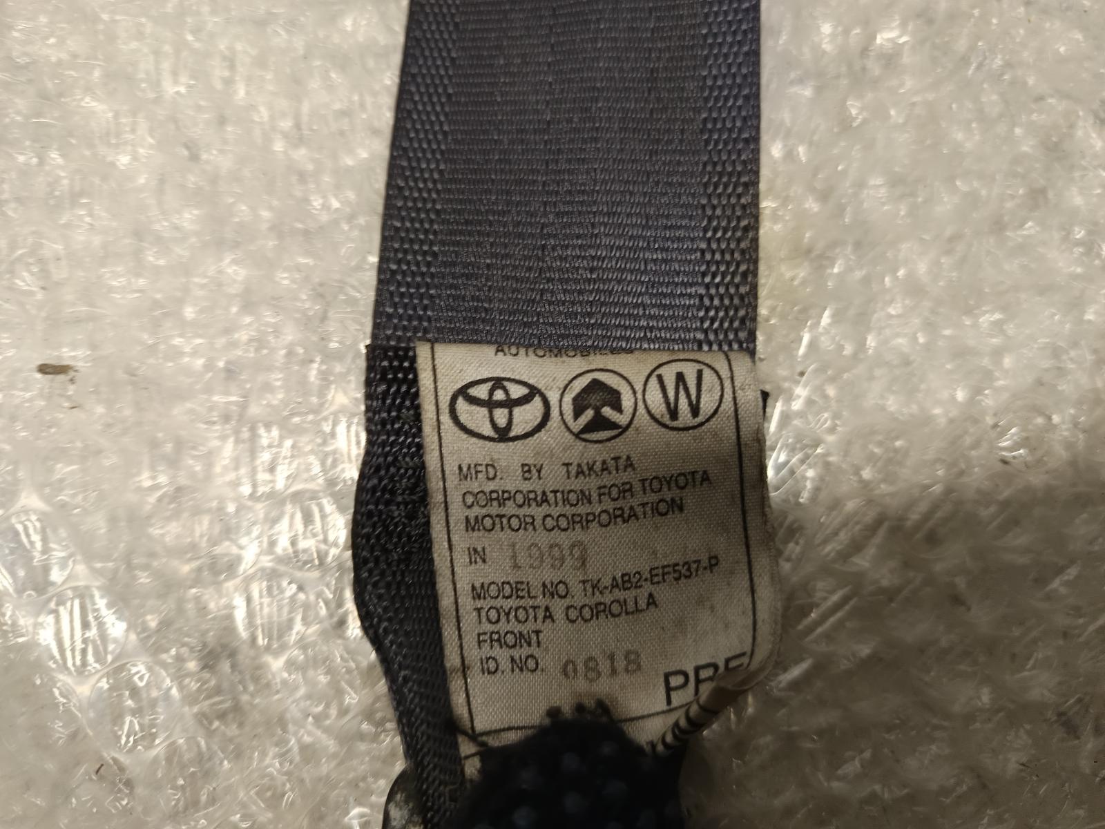 1999 TOYOTA COROLLA Seatbelt/Stalk Contact us for Photo