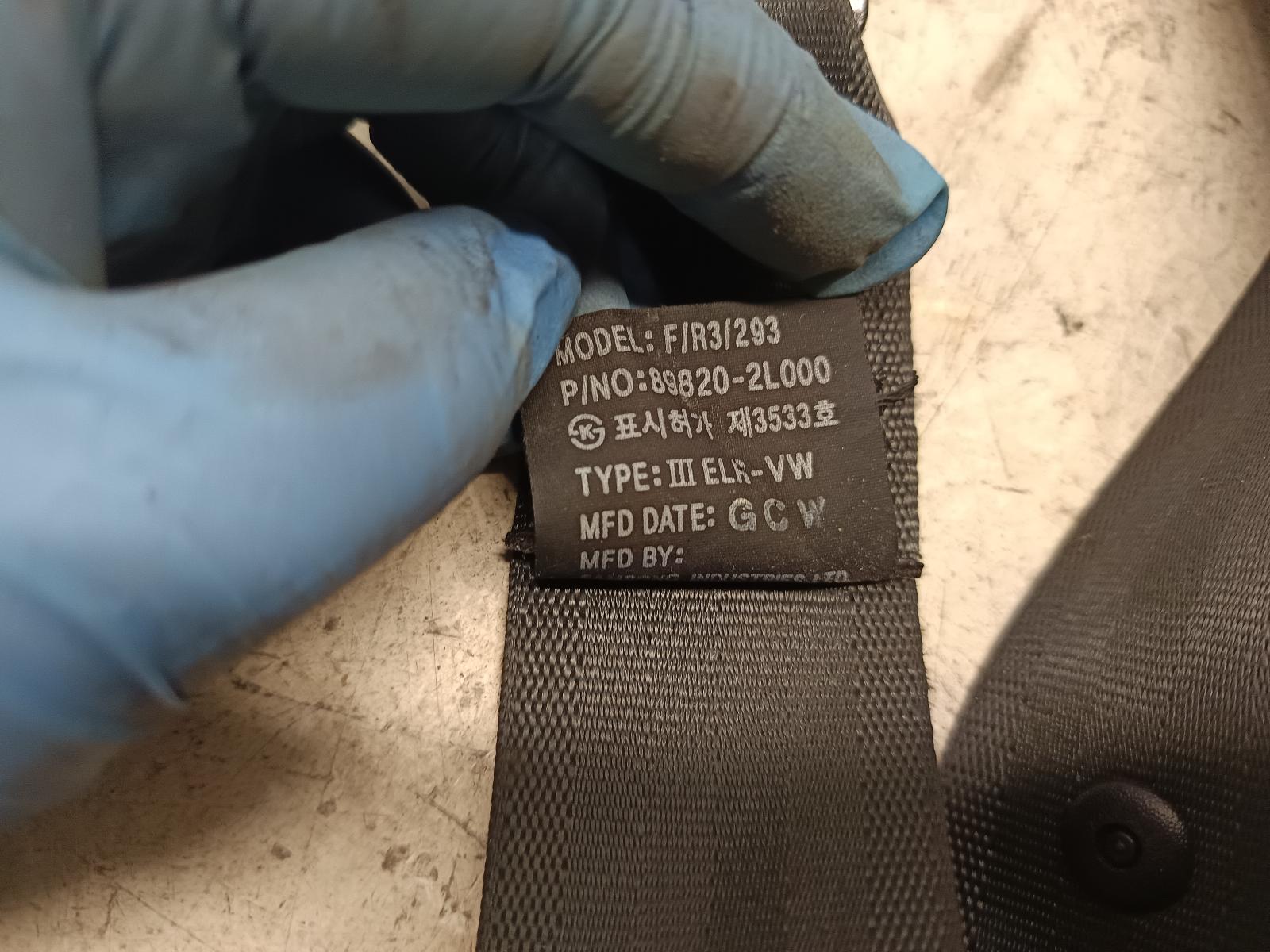 2011 HYUNDAI I30 Seatbelt/Stalk Contact us for Photo