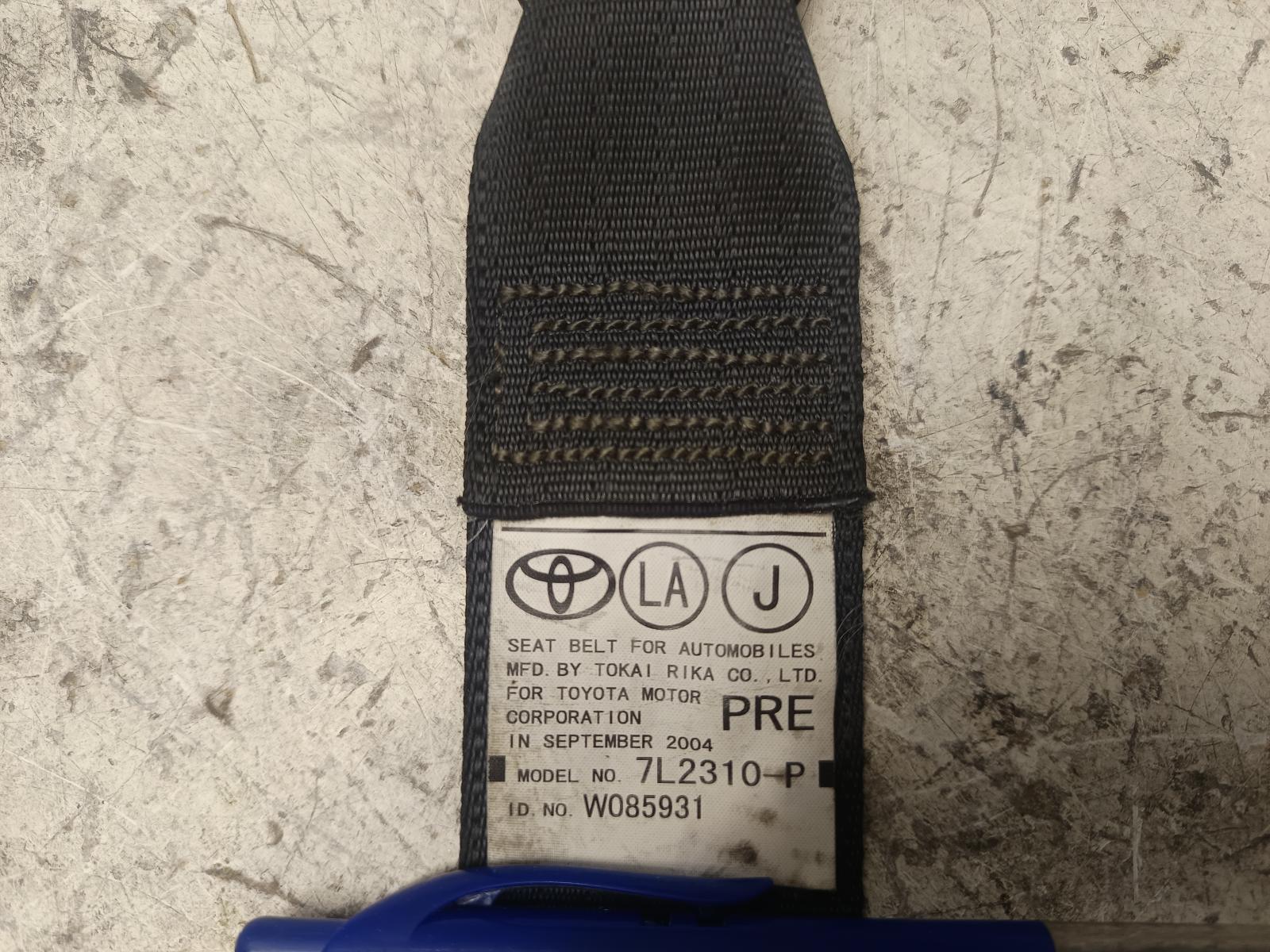 2004 TOYOTA COROLLA Seatbelt/Stalk Contact us for Photo