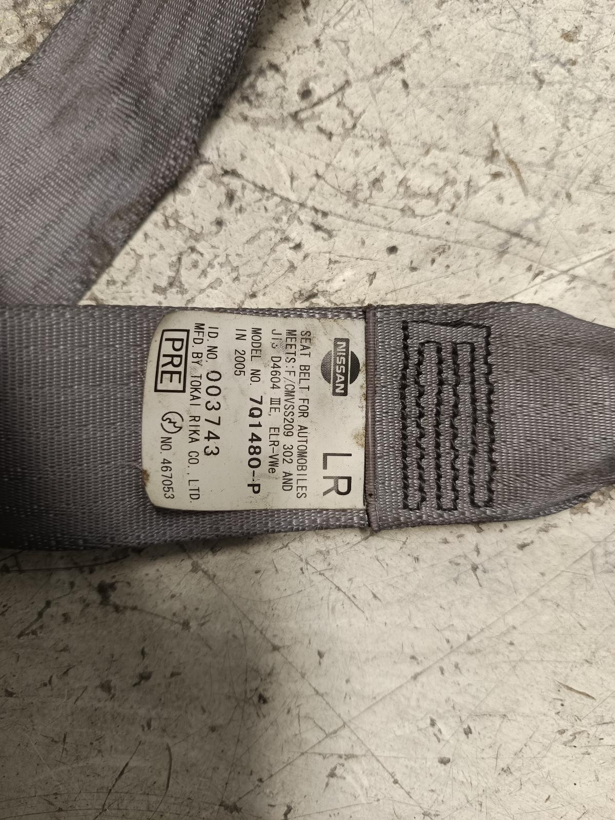 2005 NISSAN MICRA Seatbelt/Stalk Contact us for Photo