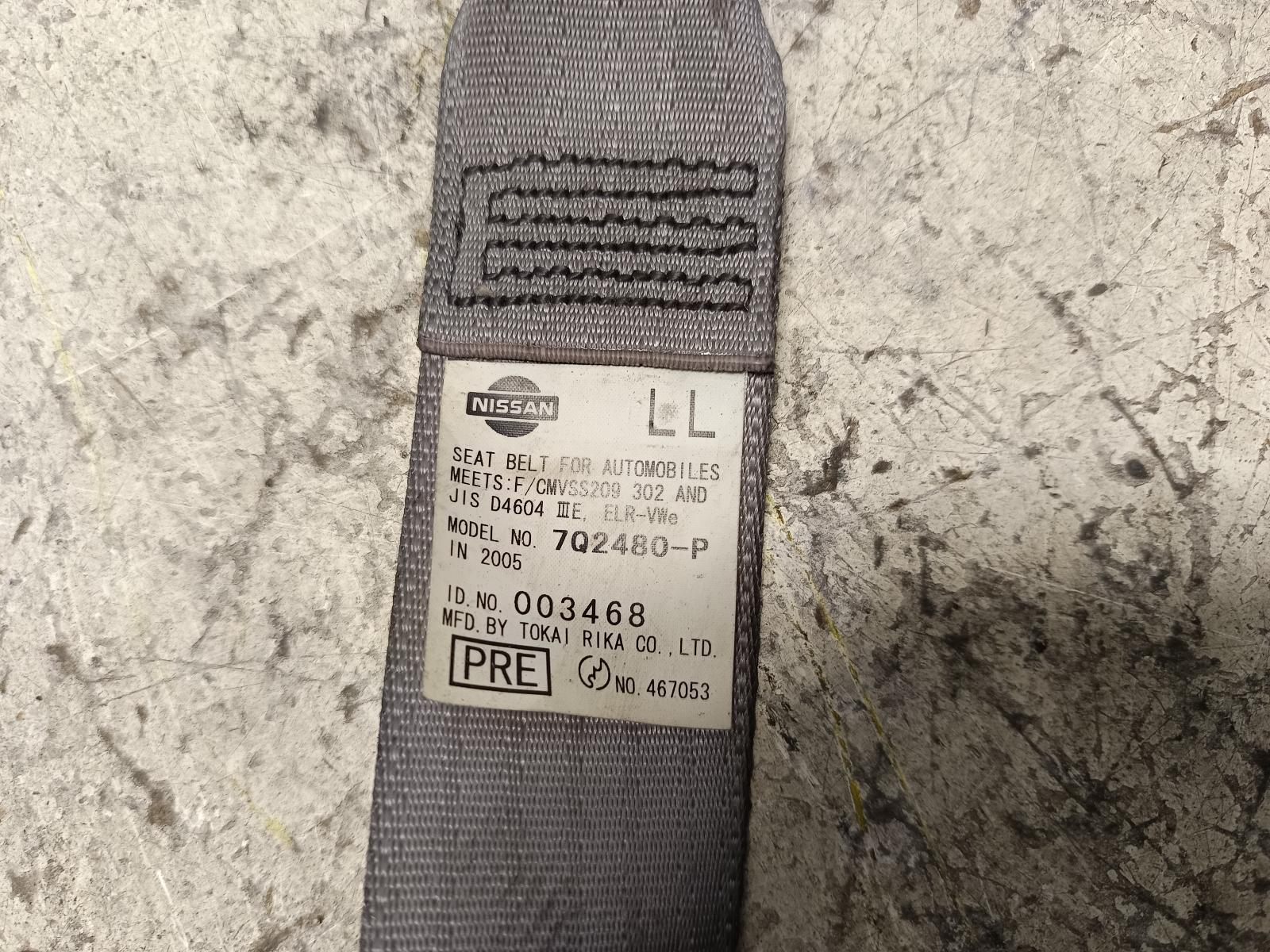2005 NISSAN MICRA Seatbelt/Stalk Contact us for Photo