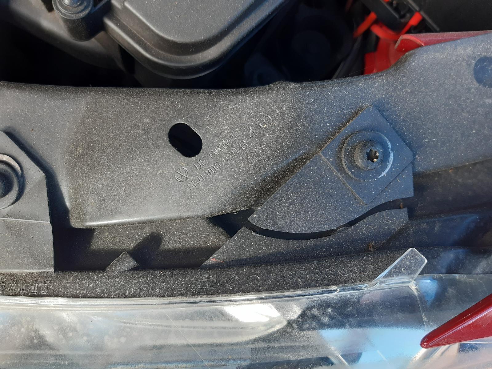 2010 VOLKSWAGEN GOLF R/Bar Bracket/Reinfo Contact us for Photo