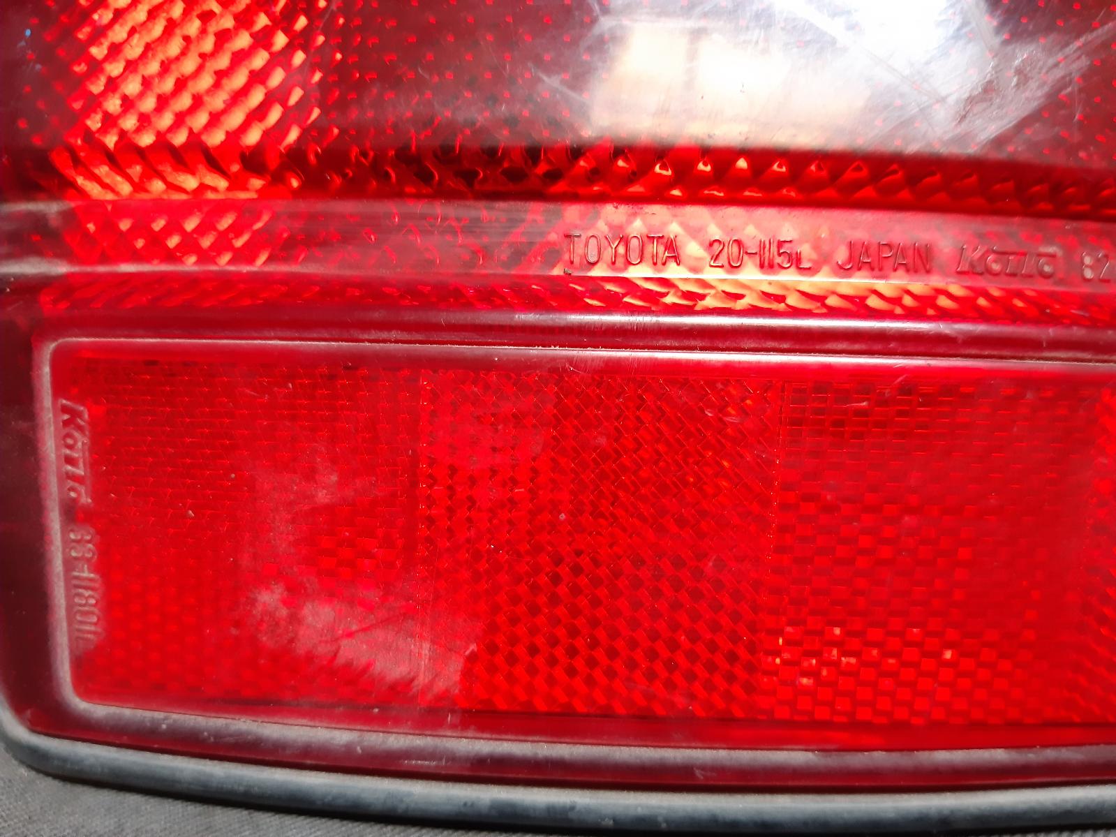 1987 TOYOTA CORONA Left Taillight Contact us for Photo