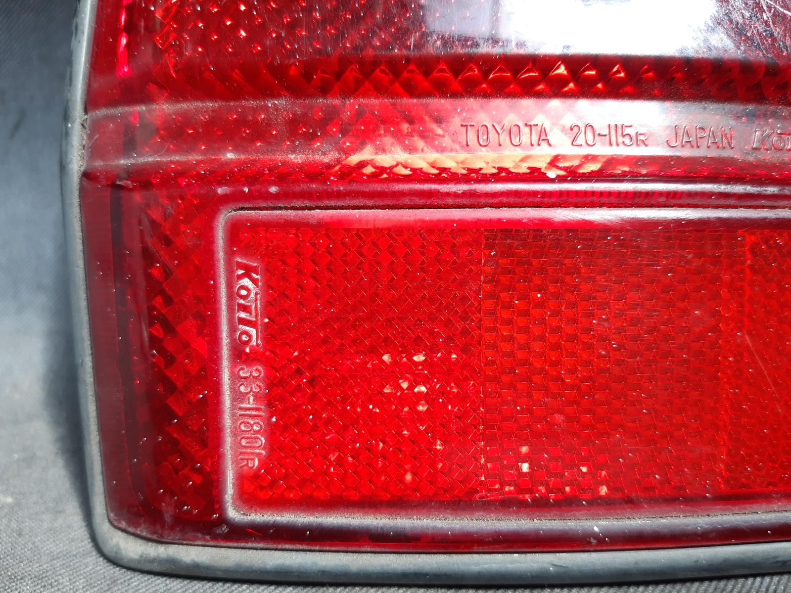 1987 TOYOTA CORONA Right Taillight Contact us for Photo