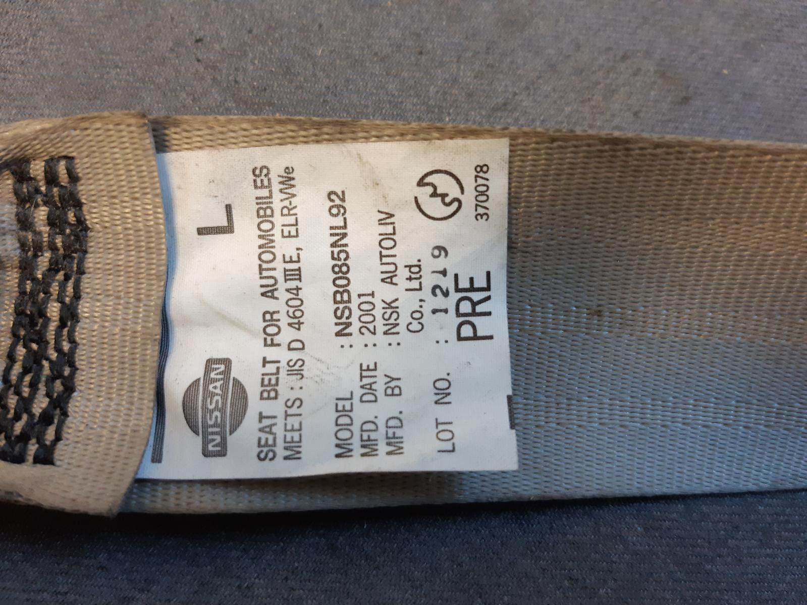 2004 NISSAN PRIMERA Seatbelt/Stalk Contact us for Photo