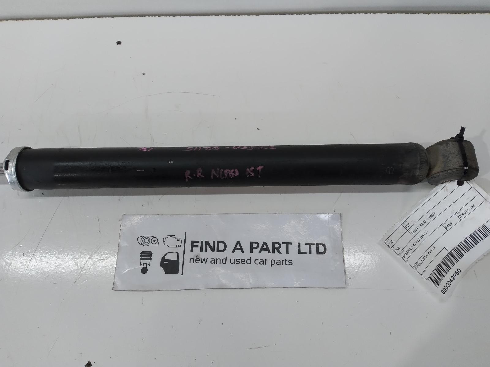 2004 TOYOTA IST (NZ ONLY) Right Rear Strut Contact us for Photo