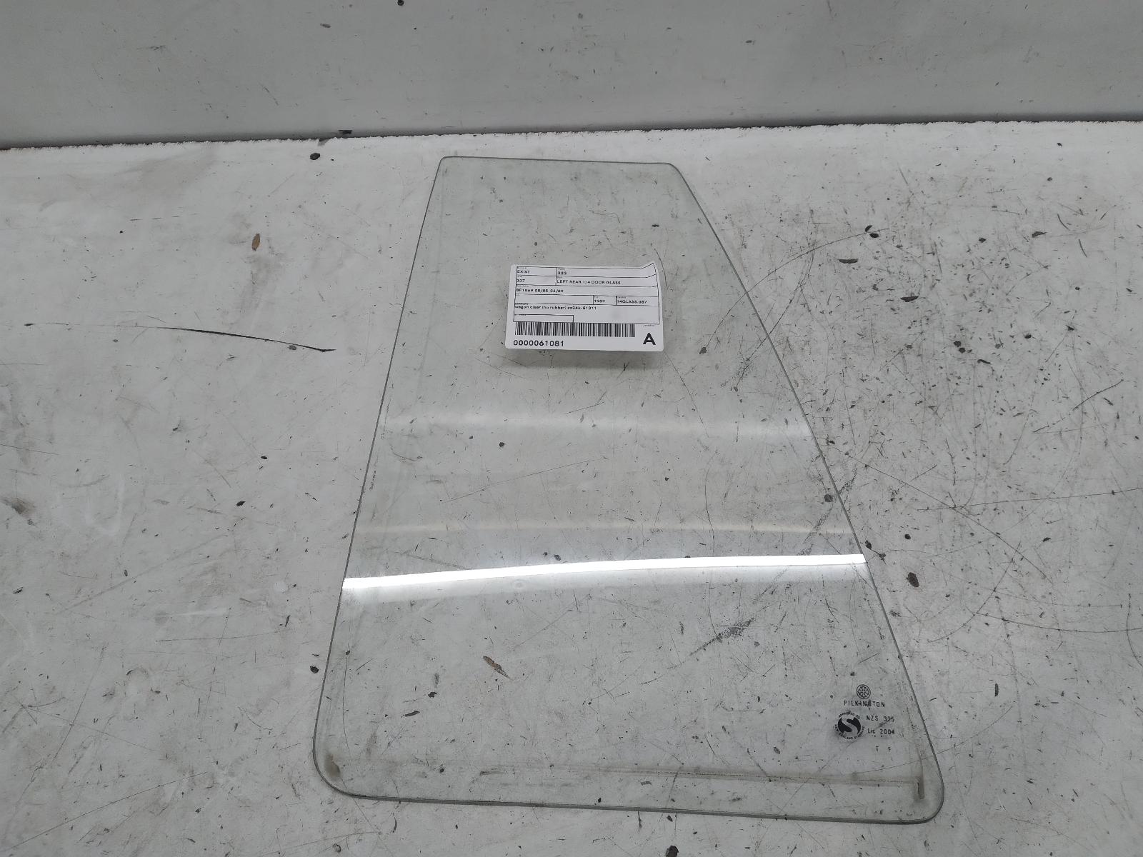 1989 MAZDA 323 Left Rear 1/4 Door Glass Contact us for Photo