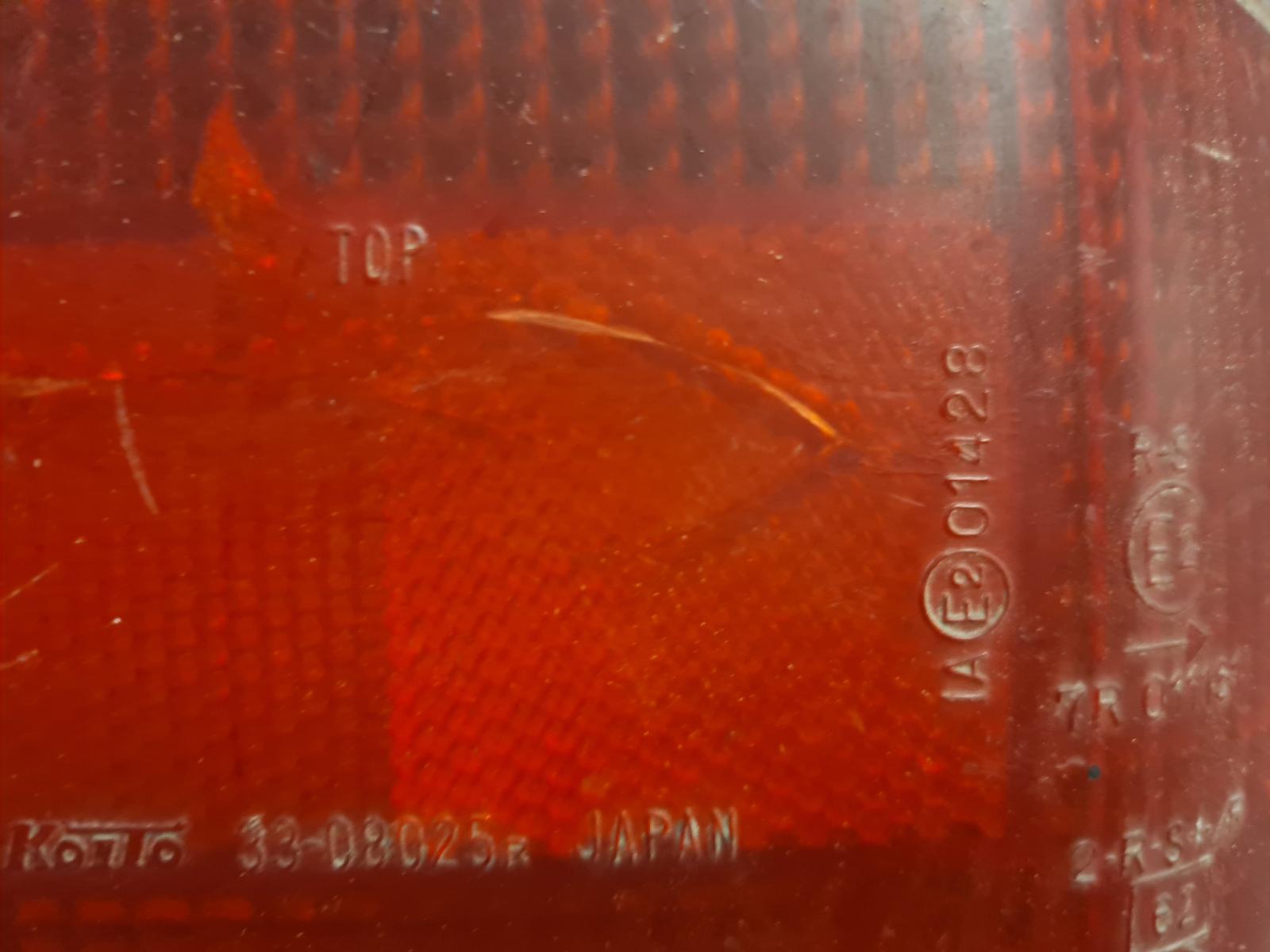 1987 MAZDA 323 Right Taillight Contact us for Photo