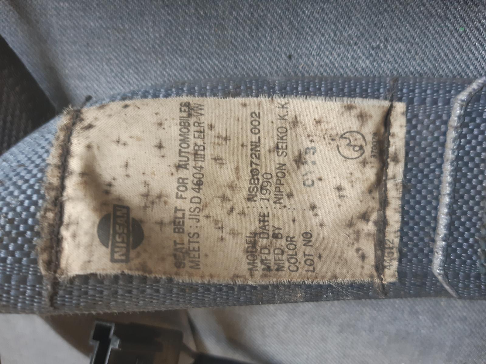 1991 NISSAN PRIMERA Seatbelt/Stalk Contact us for Photo
