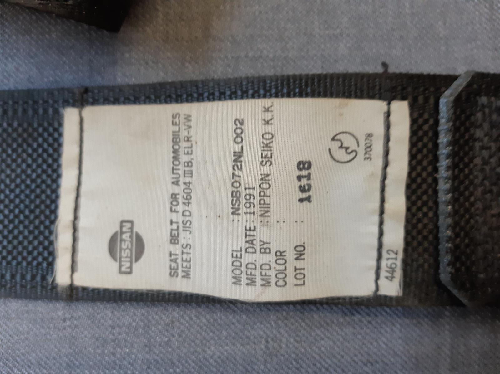 1991 NISSAN PRIMERA Seatbelt/Stalk Contact us for Photo