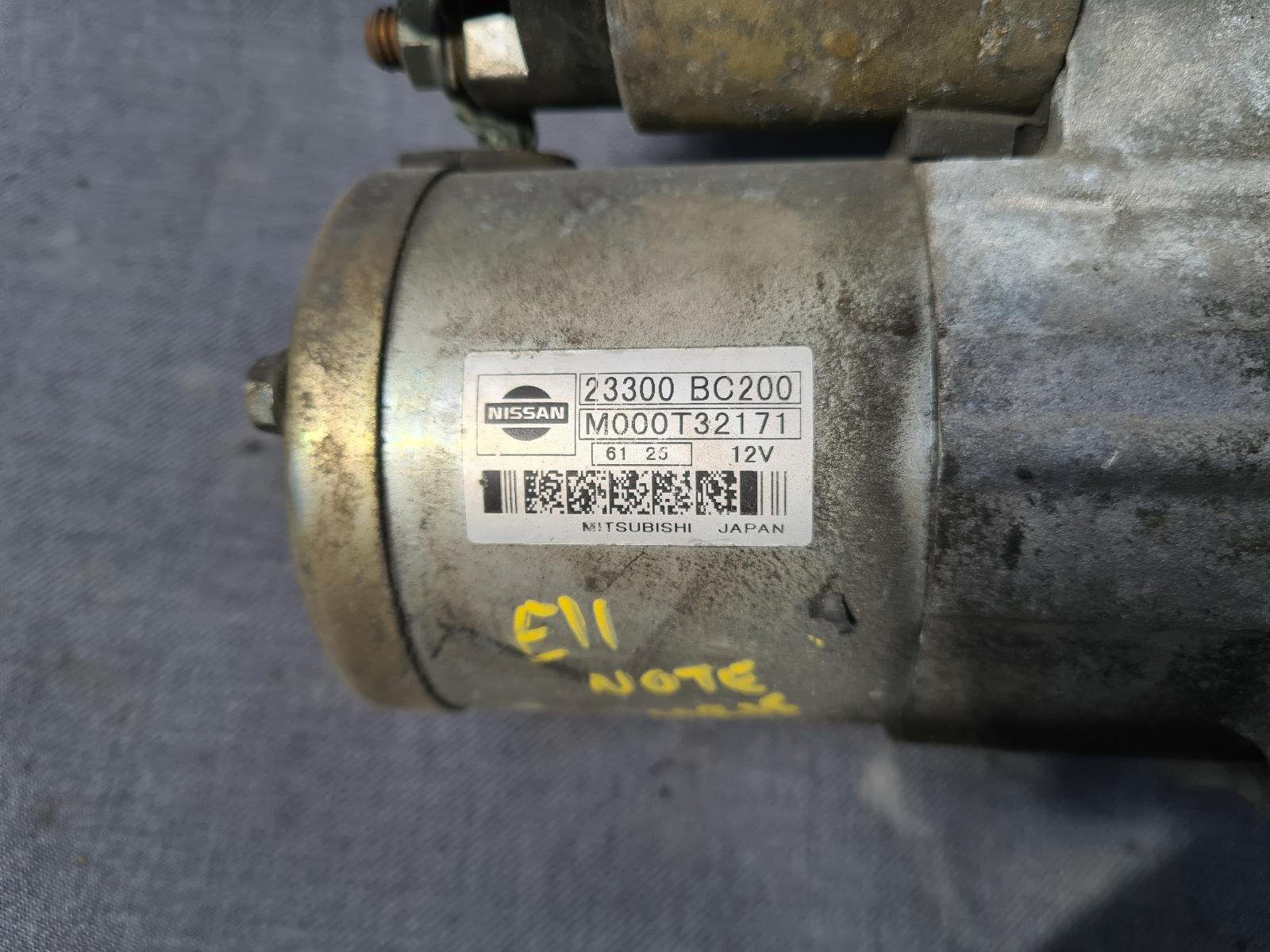 2005 NISSAN NOTE Starter Contact us for Photo
