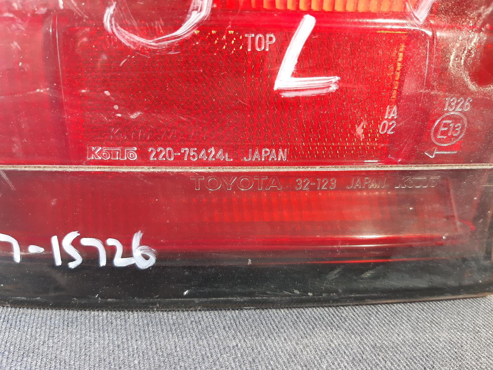 1994 TOYOTA CAMRY Left Taillight Contact us for Photo