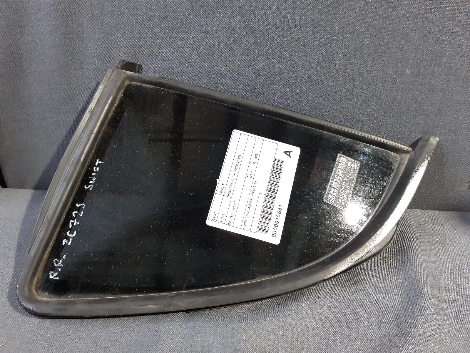 View Auto part Right Rear 1/4 Door Glass SUZUKI SWIFT 2011