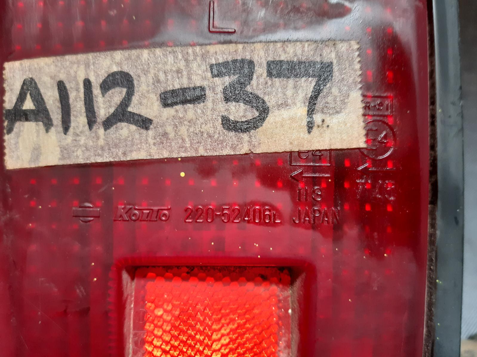 1985 TOYOTA LITEACE Left Taillight Contact us for Photo