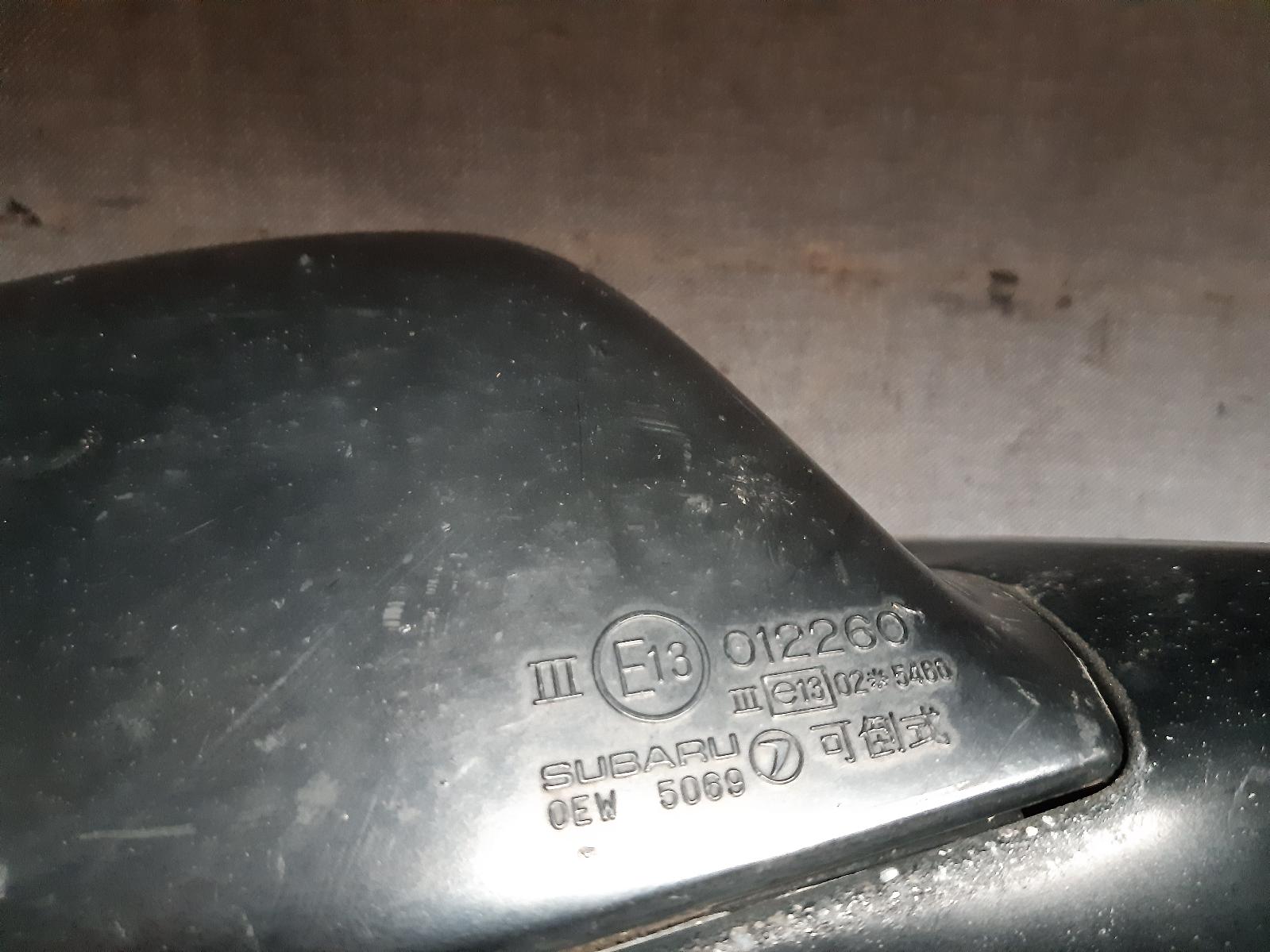 1994 SUBARU IMPREZA Right Door Mirror Contact us for Photo