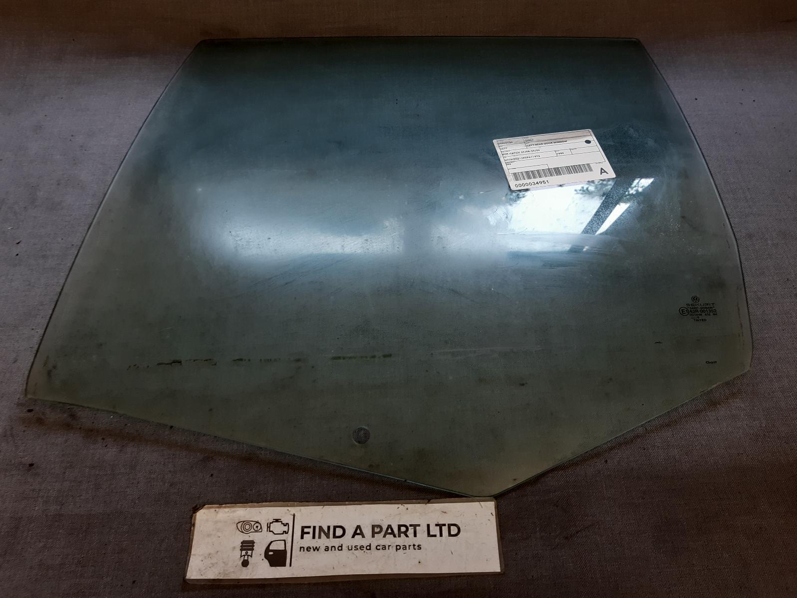 1999 VOLKSWAGEN GOLF Left Rear Door Window Contact us for Photo