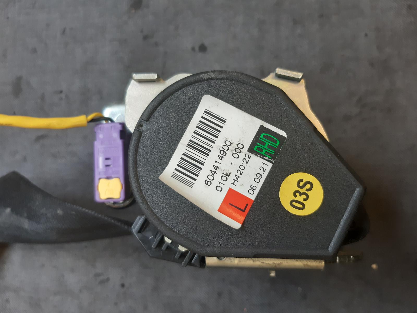 2007 VOLKSWAGEN GOLF Seatbelt/Stalk Contact us for Photo