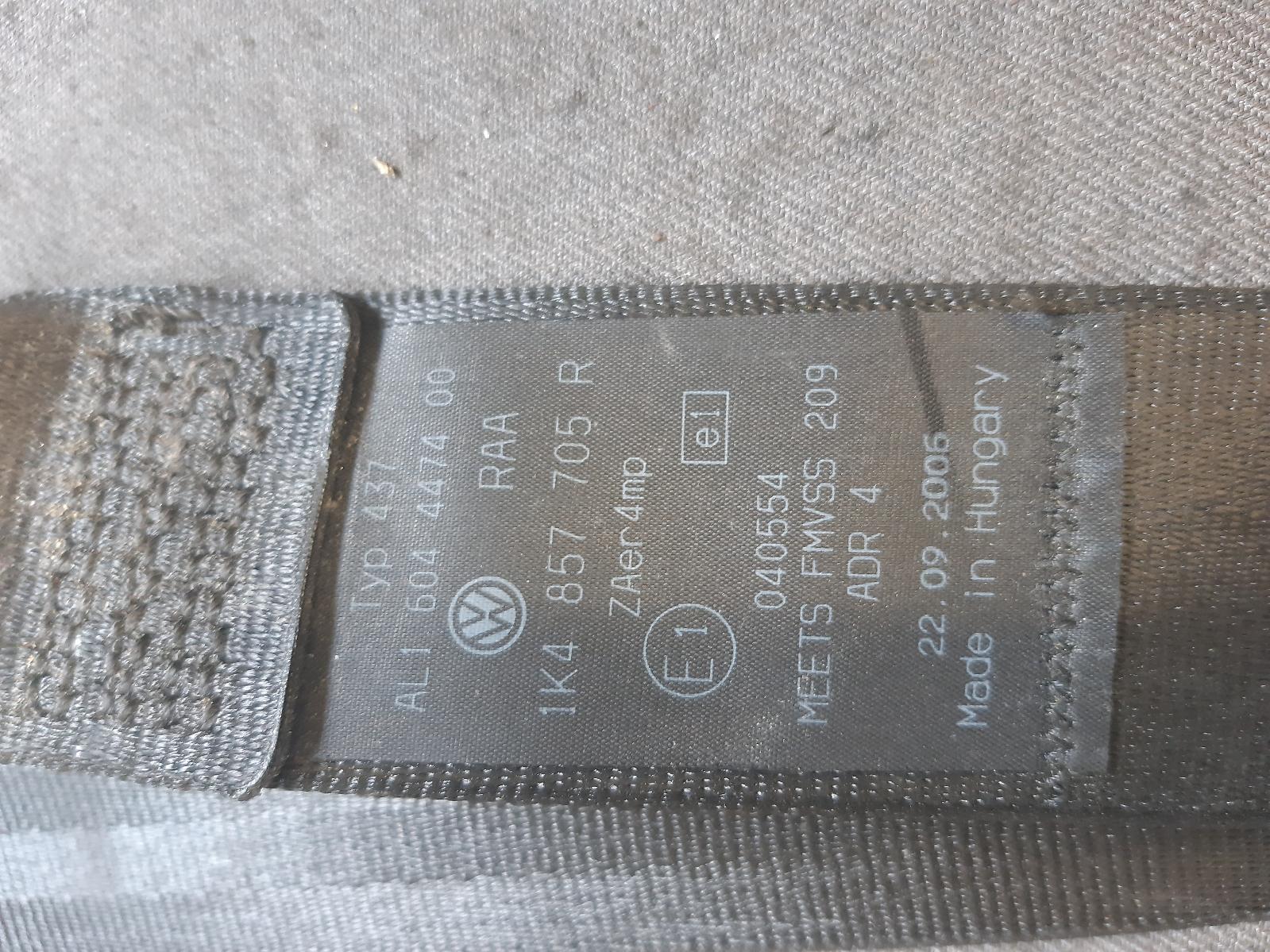 2007 VOLKSWAGEN GOLF Seatbelt/Stalk Contact us for Photo