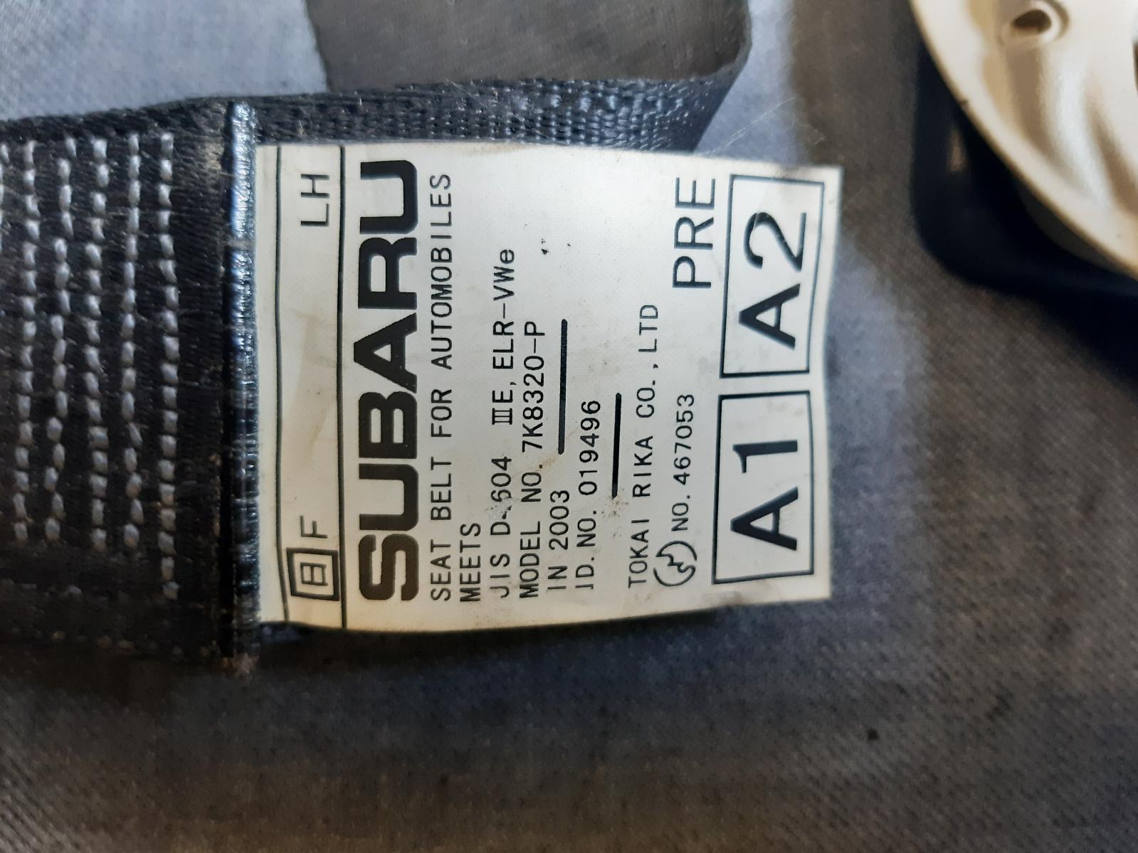 2005 SUBARU LIBERTY Seatbelt/Stalk Contact us for Photo
