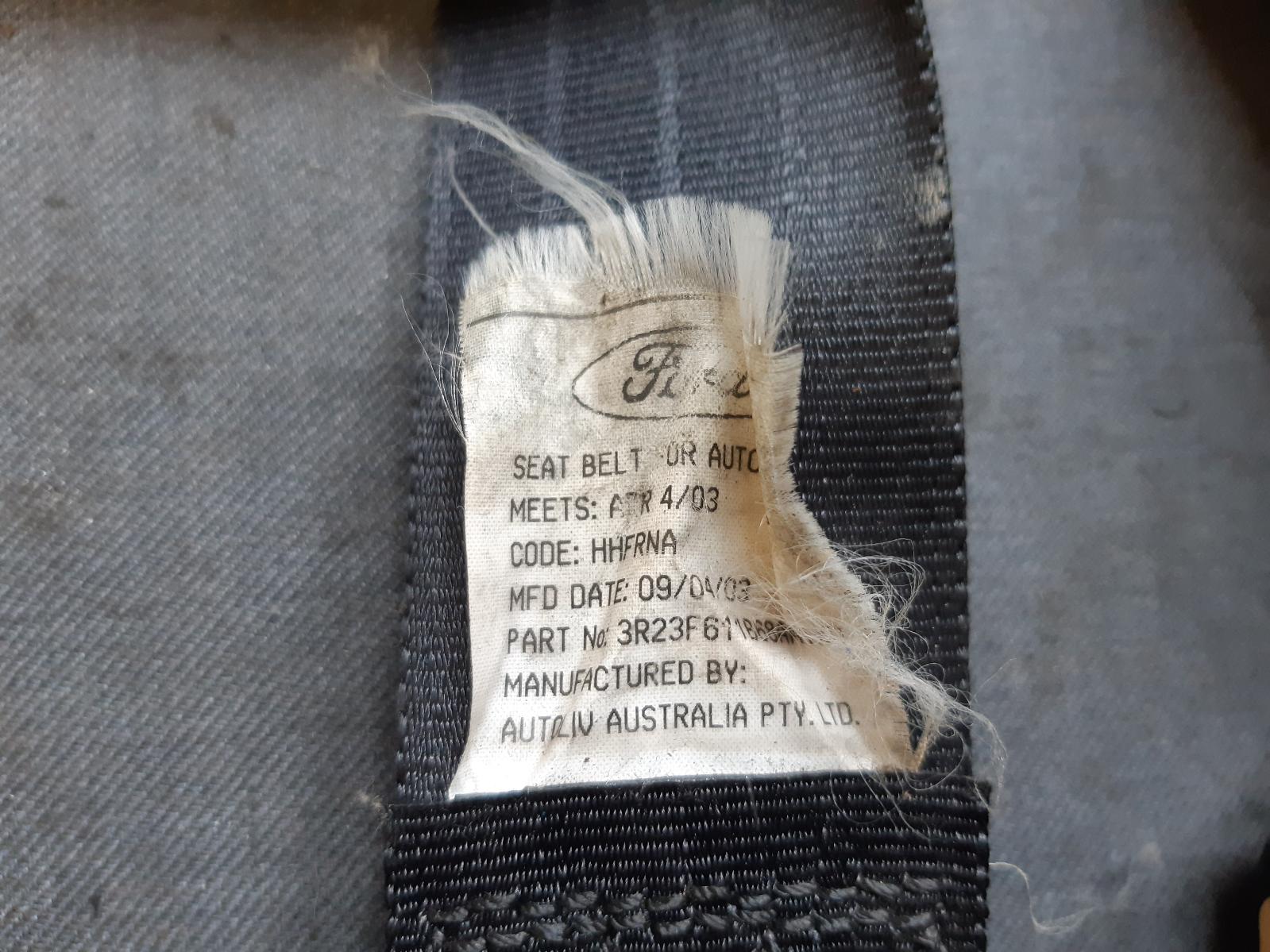 2003 FORD FALCON Seatbelt/Stalk Contact us for Photo