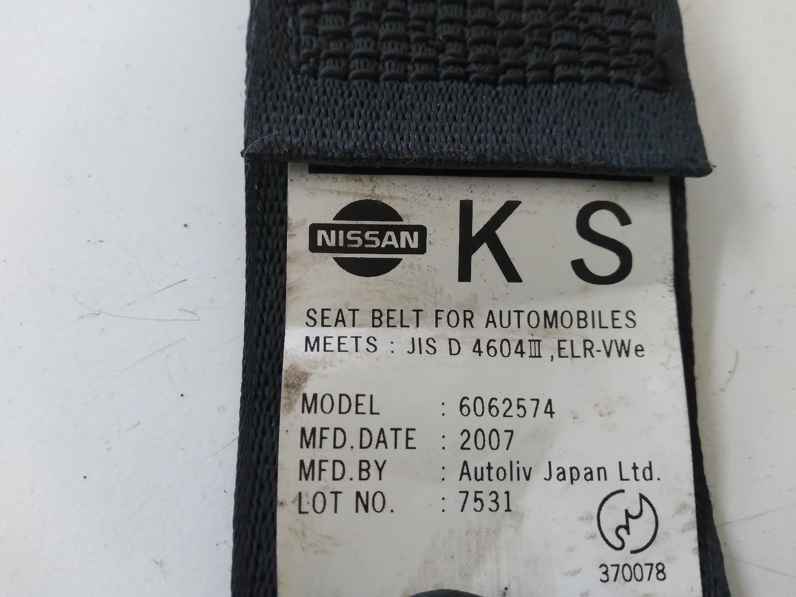 2006 NISSAN SYLPHY Seatbelt/Stalk Contact us for Photo