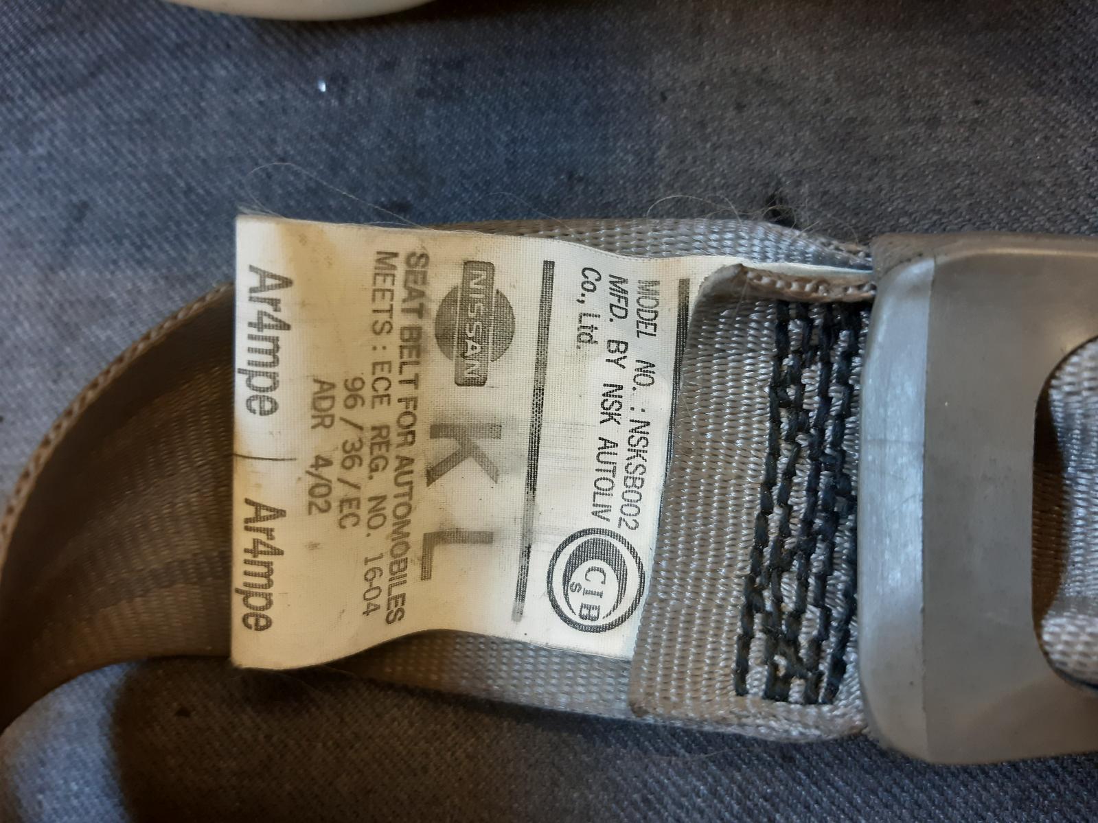 2003 NISSAN CEFIRO (NZ ONLY) Seatbelt/Stalk Contact us for Photo