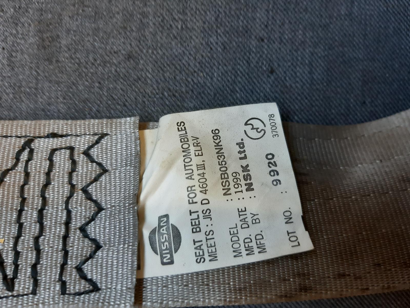 2003 NISSAN CEFIRO (NZ ONLY) Seatbelt/Stalk Contact us for Photo