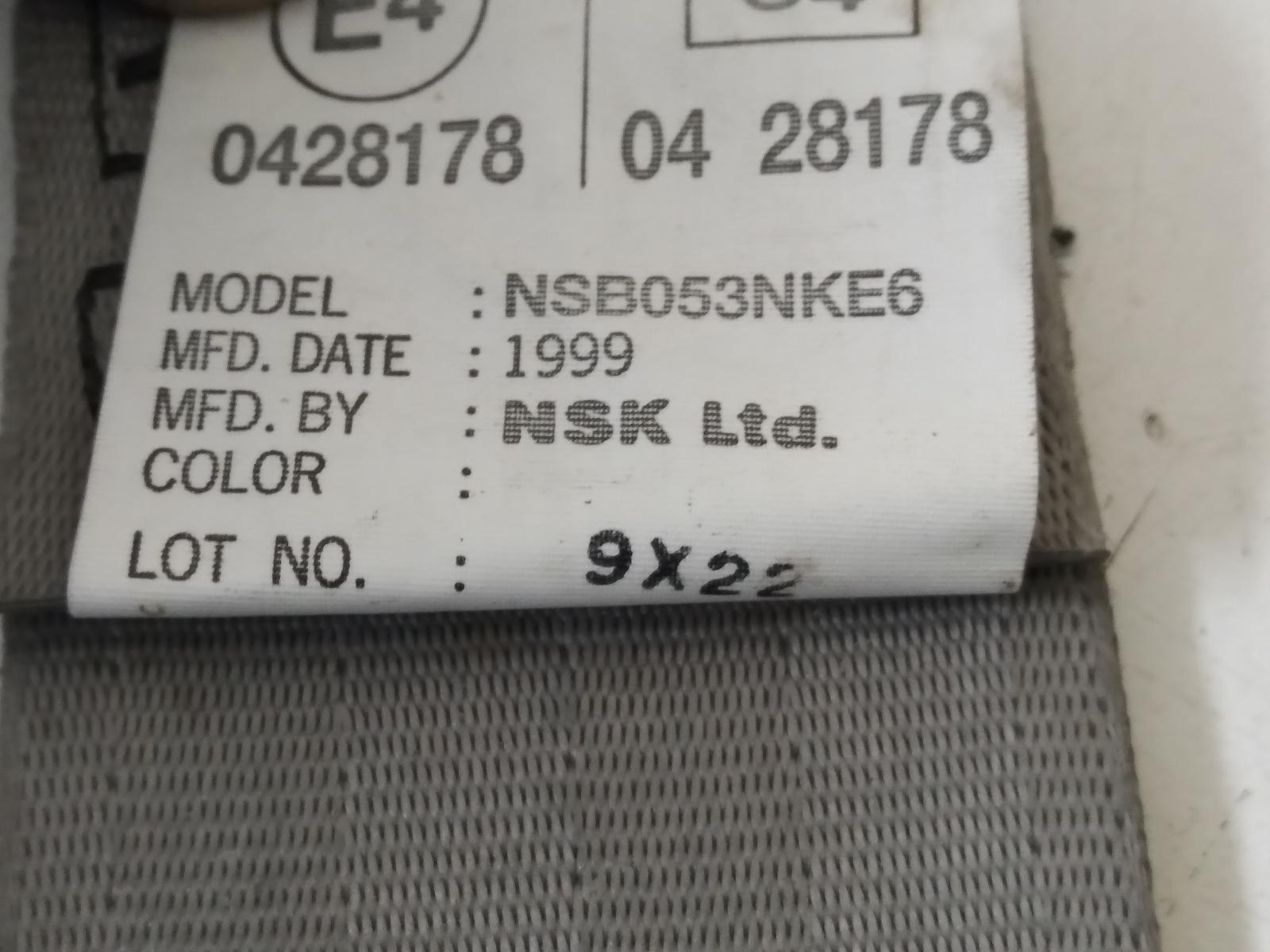2003 NISSAN CEFIRO (NZ ONLY) Seatbelt/Stalk Contact us for Photo