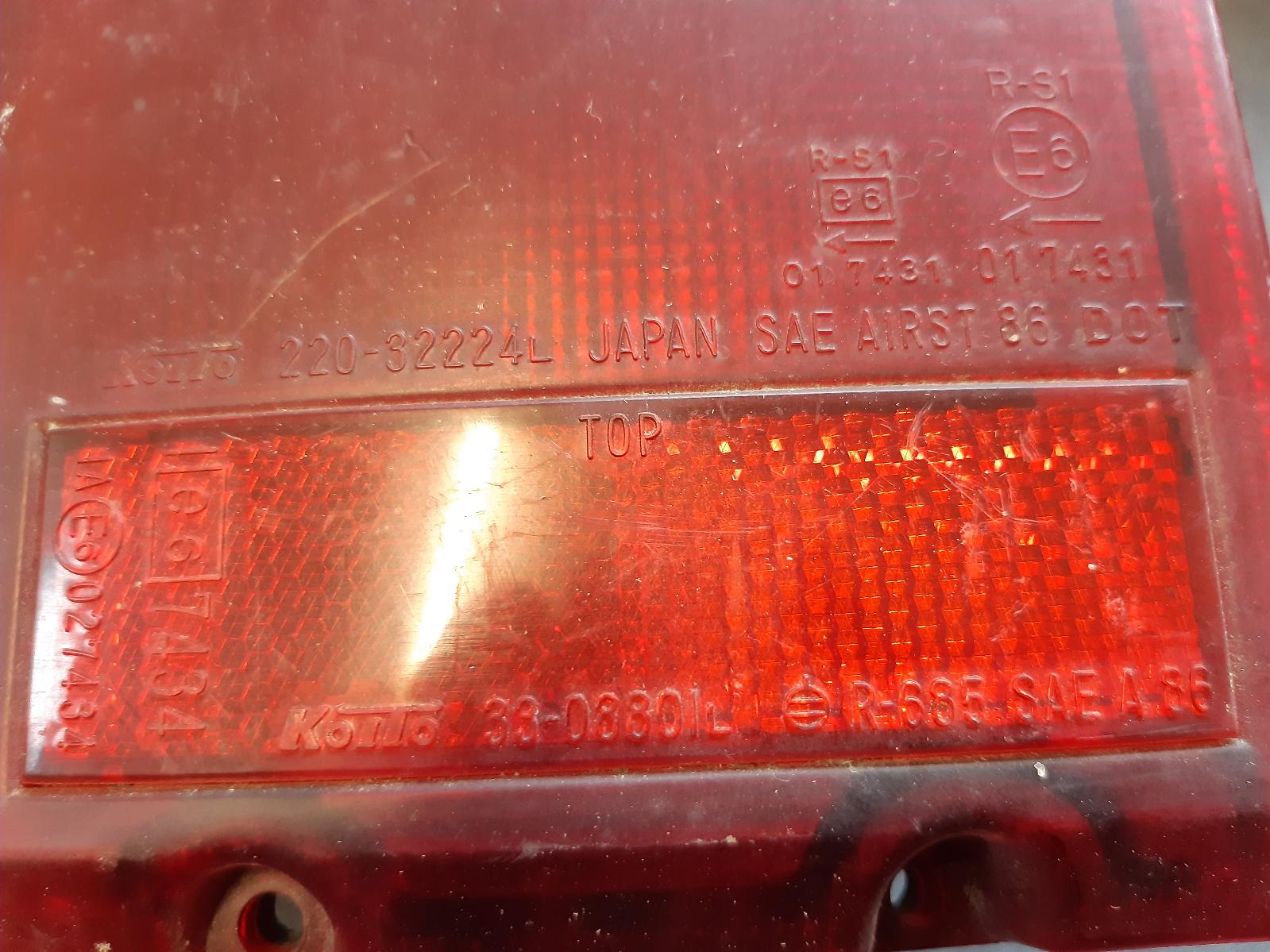 1996 SUZUKI VITARA Left Taillight Contact us for Photo