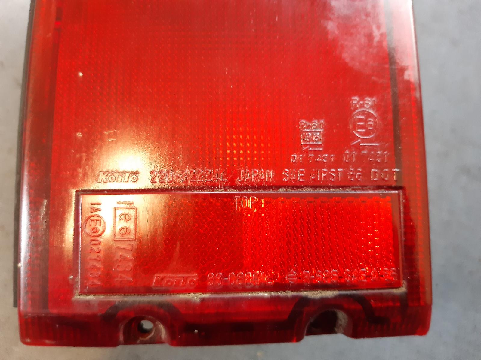 1996 SUZUKI VITARA Left Taillight Contact us for Photo