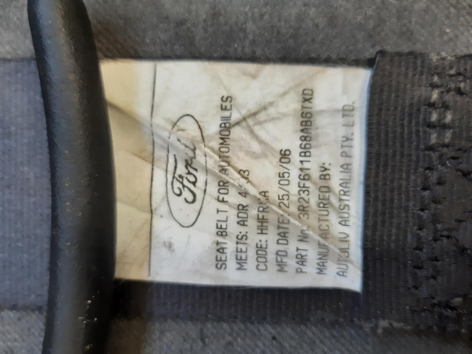 2007 FORD FALCON Seatbelt/Stalk Contact us for Photo