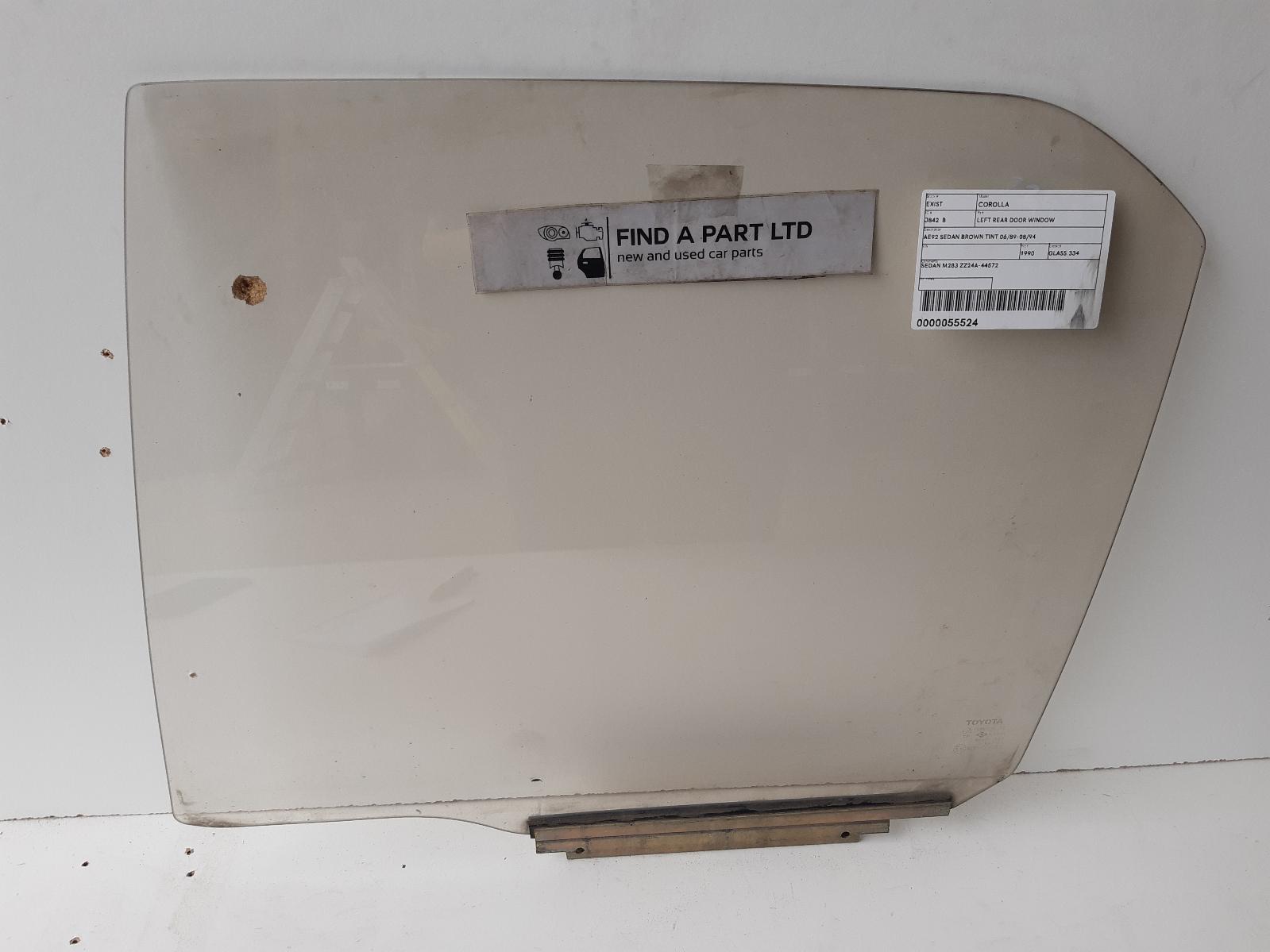 1990 TOYOTA COROLLA Left Rear Door Window Contact us for Photo
