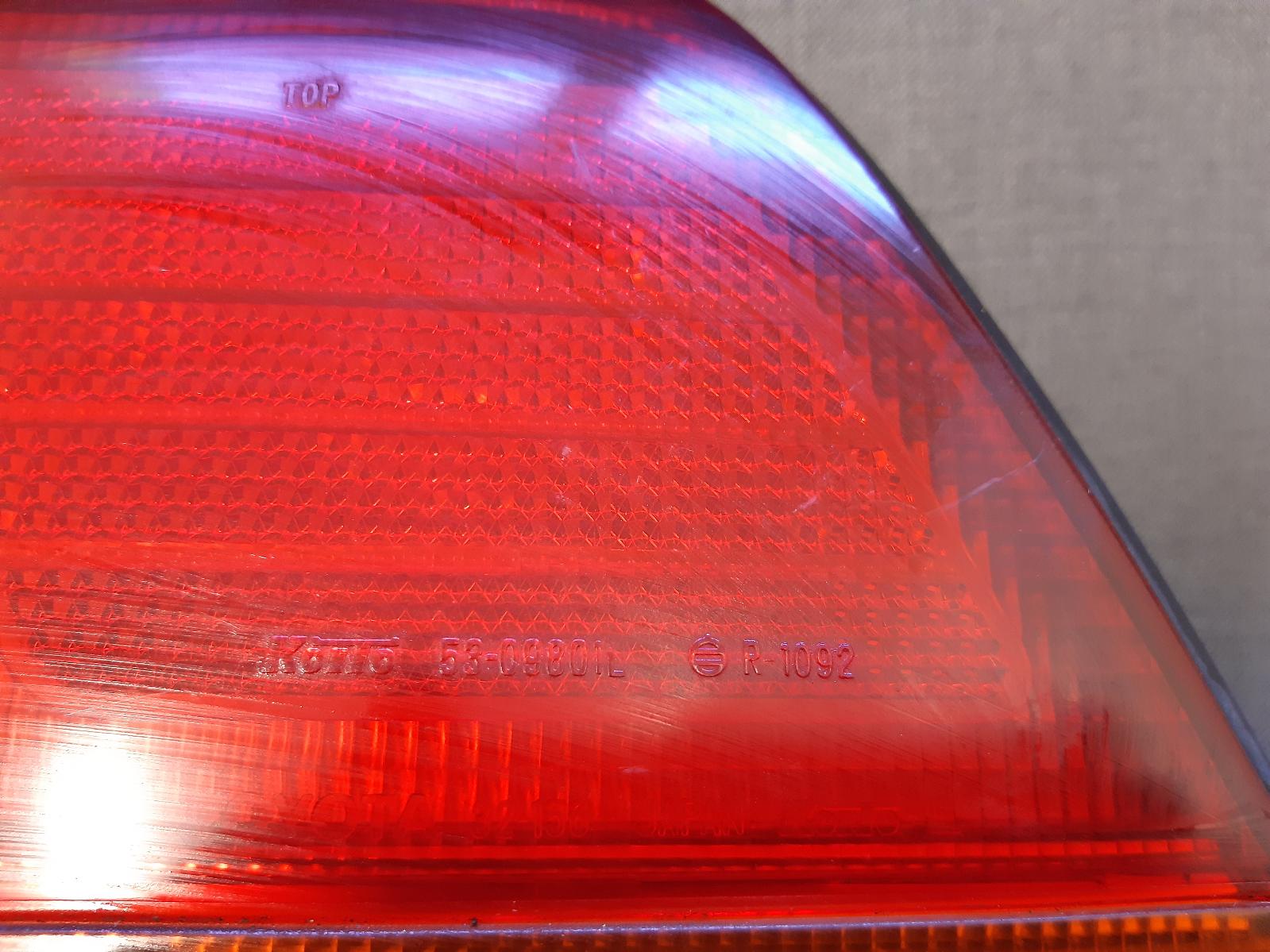 1996 TOYOTA CAMRY Left Taillight Contact us for Photo