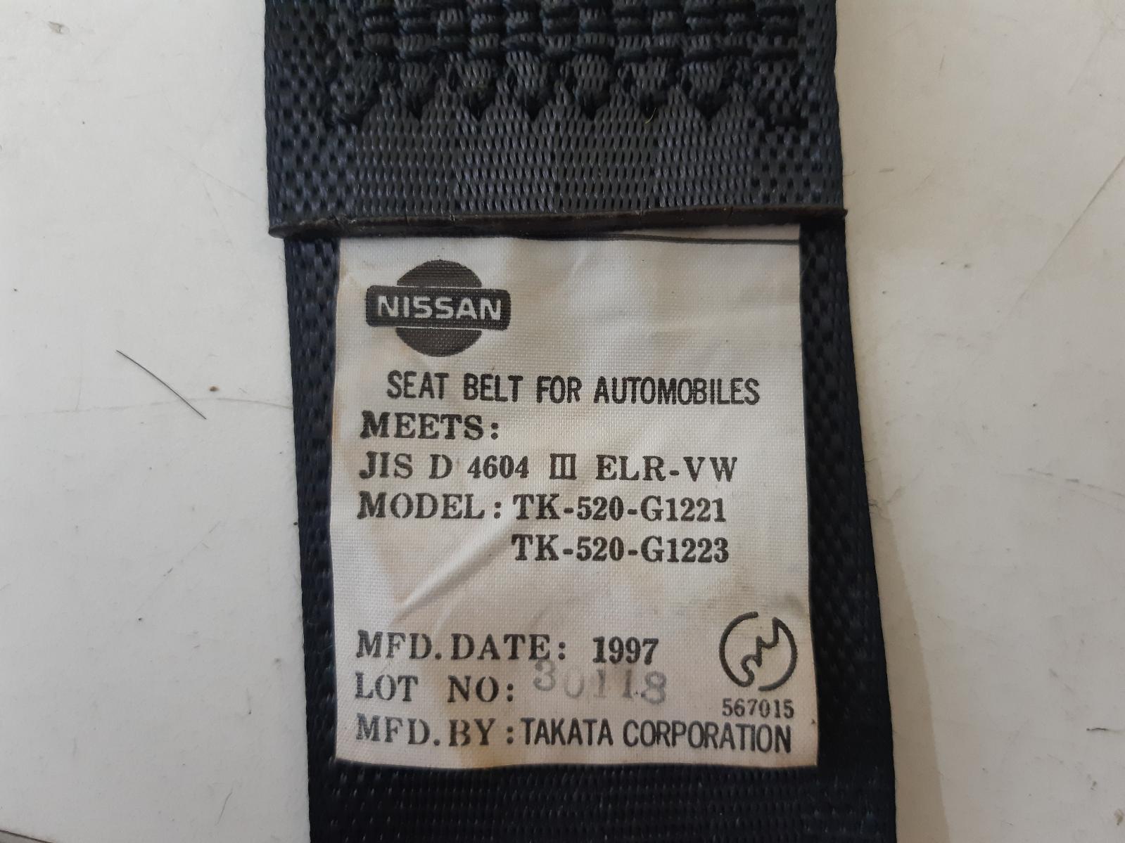 1998 NISSAN BLUEBIRD Seatbelt/Stalk Contact us for Photo