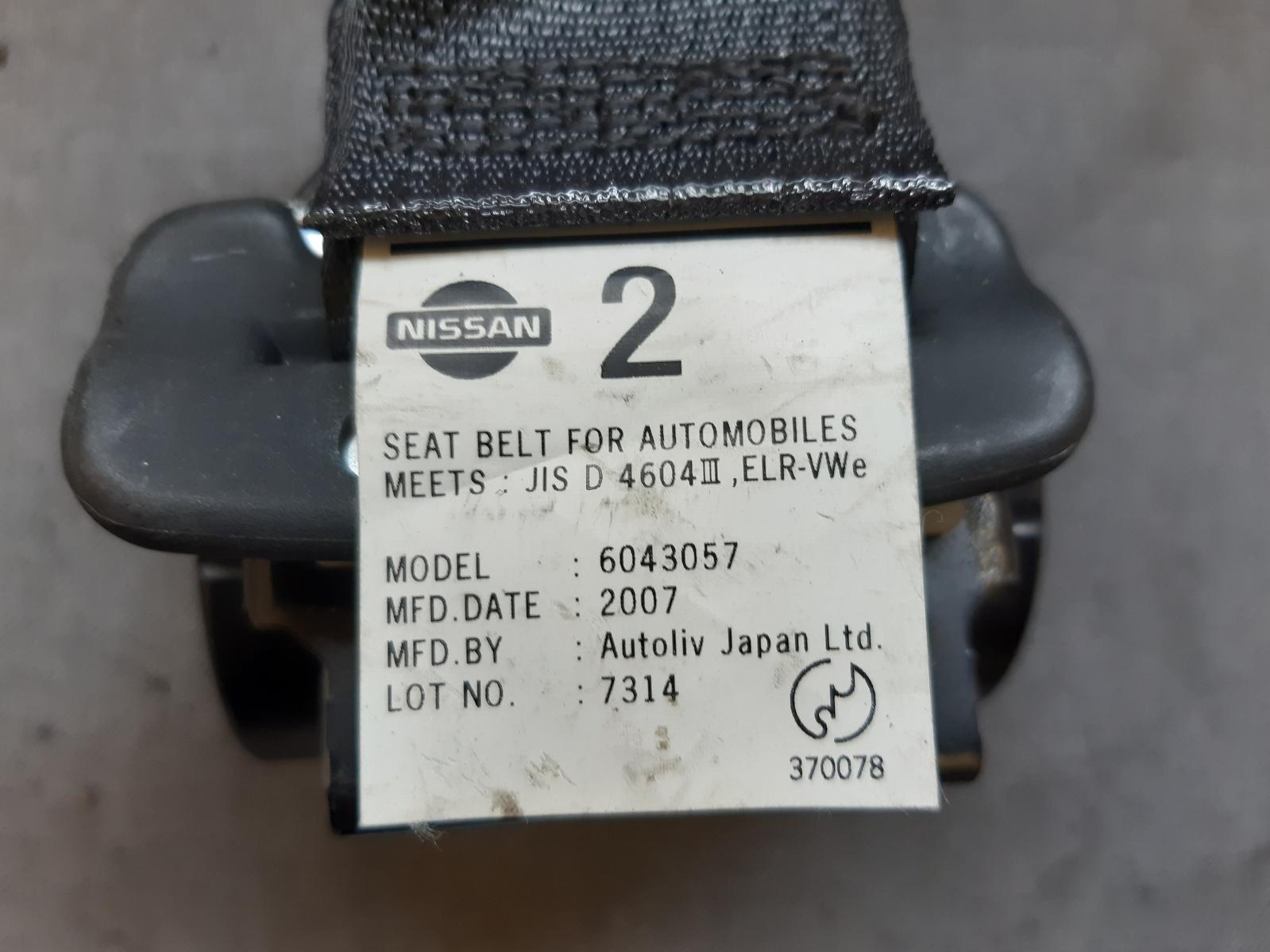 2006 NISSAN TIIDA Seatbelt/Stalk Contact us for Photo