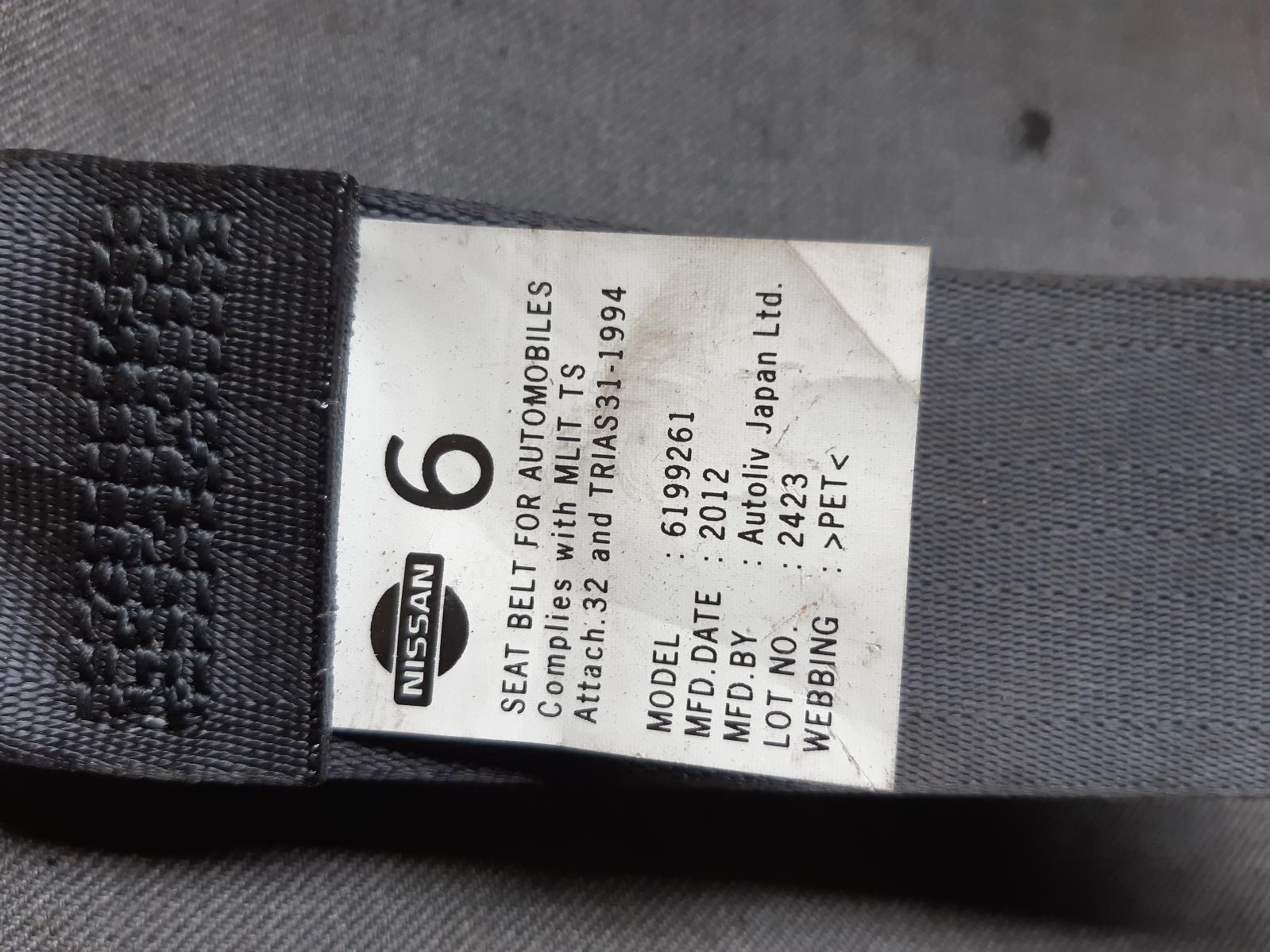 2006 NISSAN TIIDA Seatbelt/Stalk Contact us for Photo